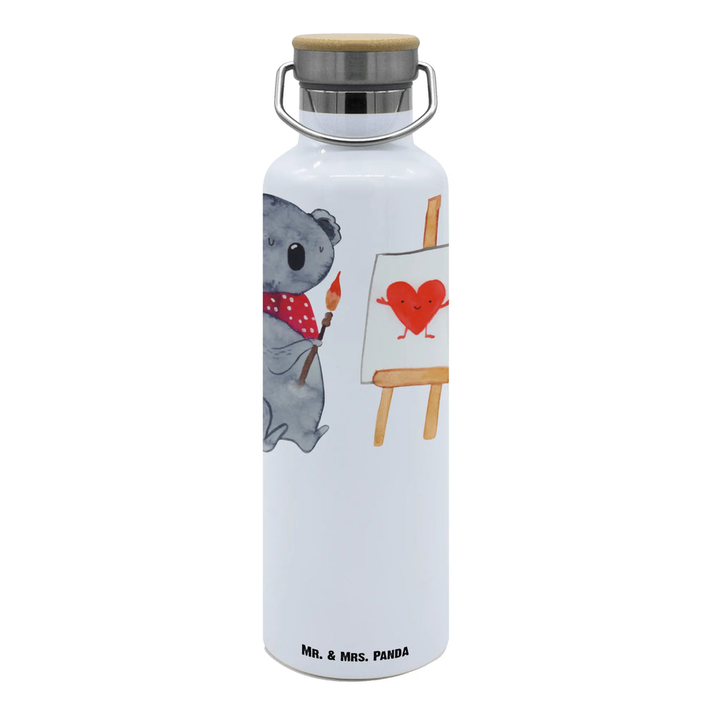 Trinkflasche Koala Künstler Thermosflasche, Isolierflasche, Edelstahl, Trinkflasche, isoliert, Wamrhaltefunktion, Sportflasche, Flasche zum Sport, Sportlerflasche, Koala, Koalabär, Liebe, Liebensbeweis, Liebesgeschenk, Gefühle, Künstler, zeichnen