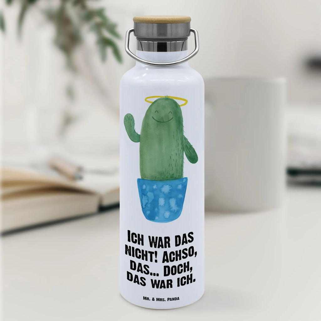 Trinkflasche Kaktus Heilig Thermosflasche, Isolierflasche, Edelstahl, Trinkflasche, isoliert, Wamrhaltefunktion, Sportflasche, Flasche zum Sport, Sportlerflasche, Kaktus, Kakteen, frech, lustig, Kind, Eltern, Familie, Bruder, Schwester, Schwestern, Freundin, Heiligenschein