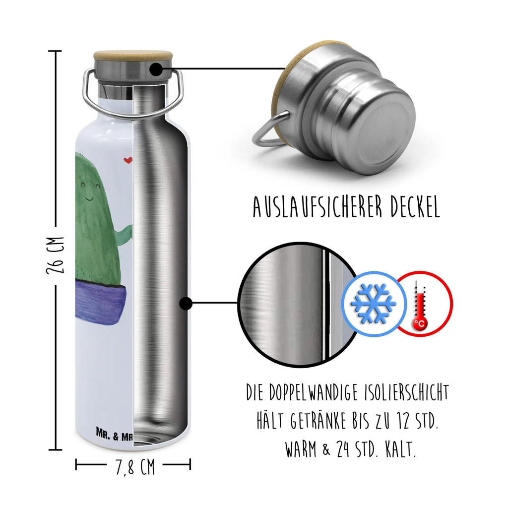 Trinkflasche Kaktus Liebe Thermosflasche, Isolierflasche, Edelstahl, Trinkflasche, isoliert, Wamrhaltefunktion, Sportflasche, Flasche zum Sport, Sportlerflasche, Kaktus, Kakteen, Liebe, Liebesbeweis, Liebesbotschaft, Liebesnachricht, Love, Kaktusliebe, Paar, Pärchen, Trennung, Streit, Versöhnung, Freundschaft, Verlobung, Hochzeit