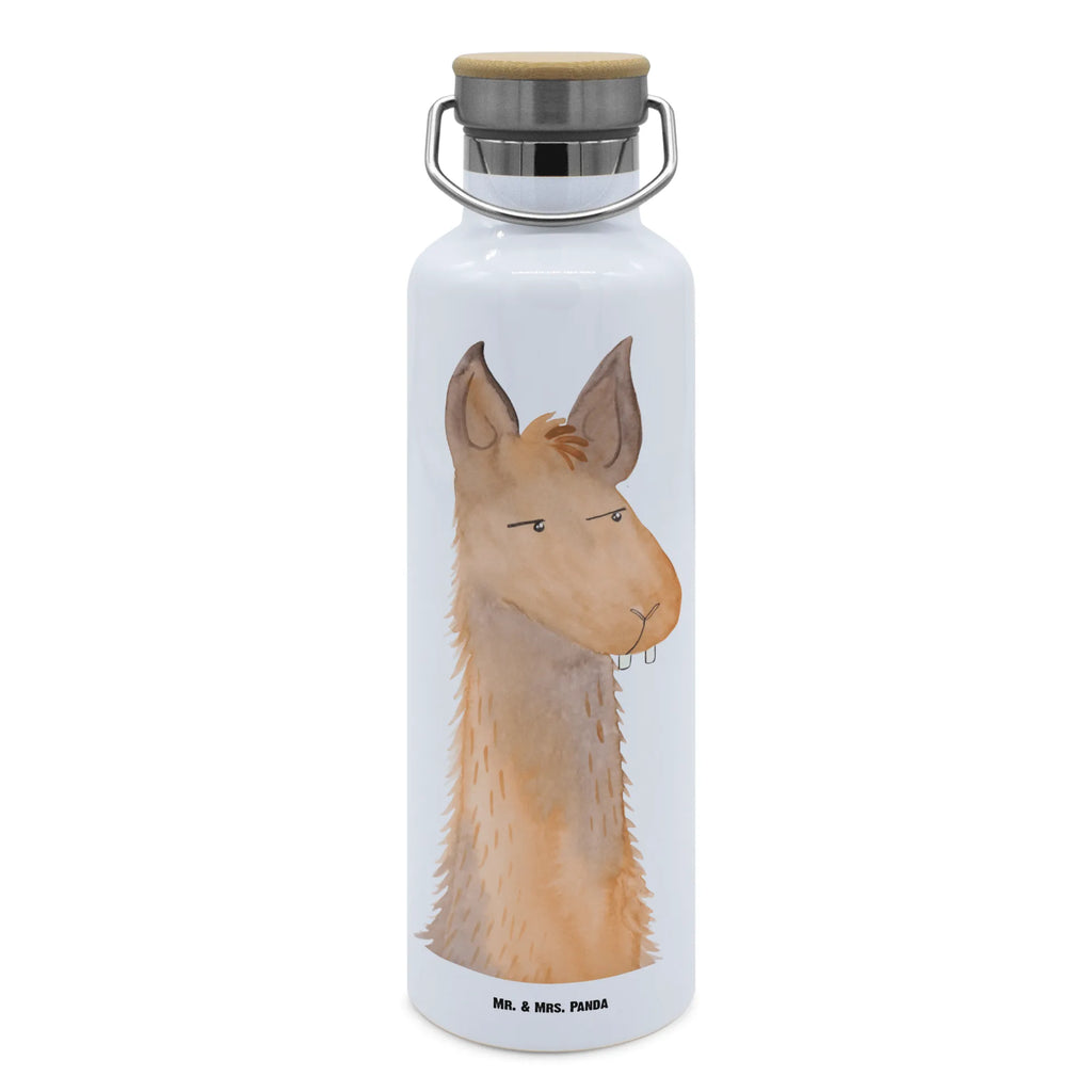 Trinkflasche Lamakopf Genervt Thermosflasche, Isolierflasche, Edelstahl, Trinkflasche, isoliert, Wamrhaltefunktion, Sportflasche, Flasche zum Sport, Sportlerflasche, Lama, Alpaka, Lamas, Recht haben, genervt sein, Freundin, beste Freundin, Partnerin, Büro, Büroalltag, Chef, Chefin, Azubi