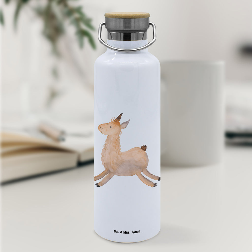 Trinkflasche Lama Springen Thermosflasche, Isolierflasche, Edelstahl, Trinkflasche, isoliert, Wamrhaltefunktion, Sportflasche, Flasche zum Sport, Sportlerflasche, Lama, Alpaka, Lamas, Lieblingstag, Happy day, fröhlich, Glück, Freundin, Liebeskummer, Neustart, guten Morgen, Start, Prüfung, Abitur