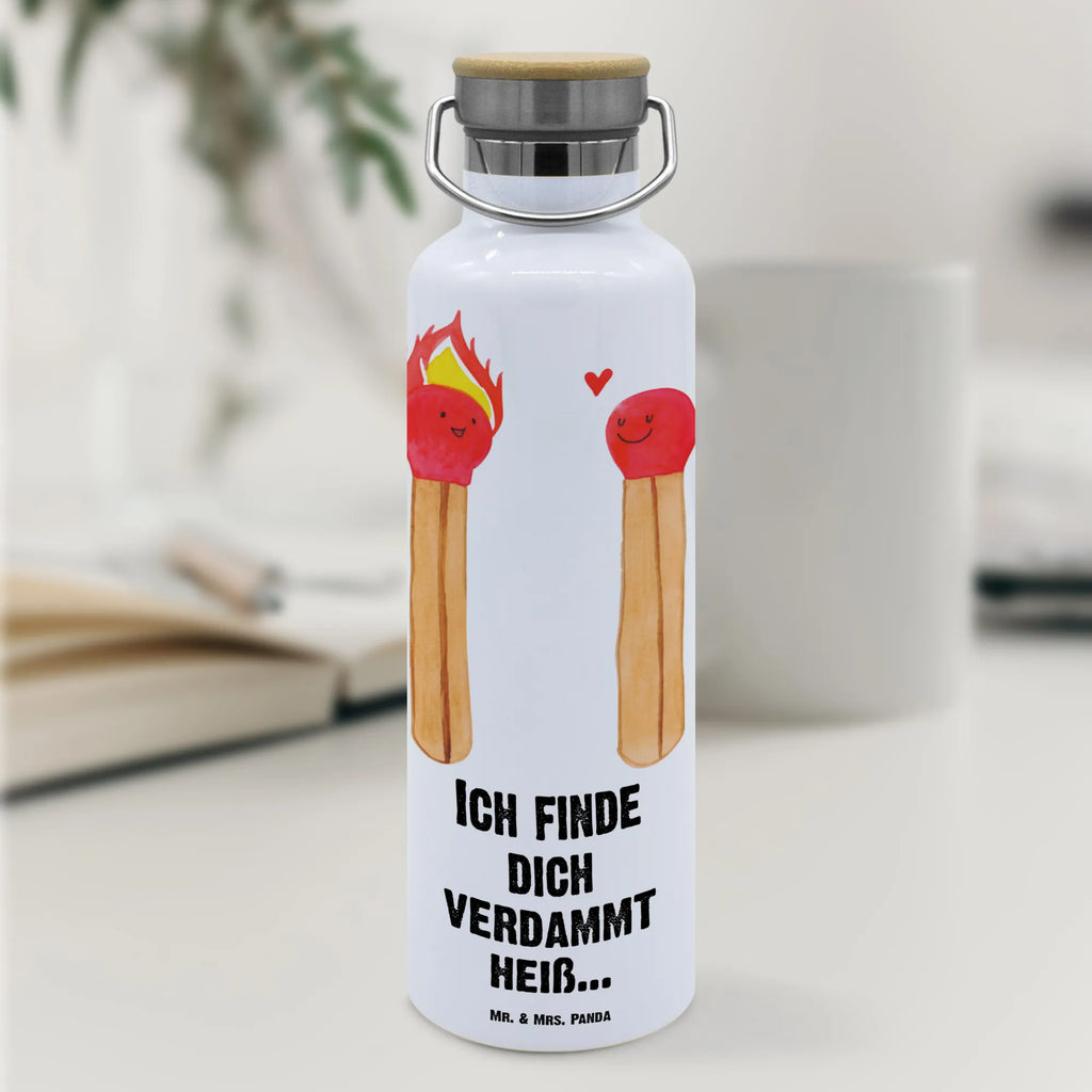 Trinkflasche Streichhölzer Thermosflasche, Isolierflasche, Edelstahl, Trinkflasche, isoliert, Wamrhaltefunktion, Sportflasche, Flasche zum Sport, Sportlerflasche, Liebe, Partner, Freund, Freundin, Ehemann, Ehefrau, Heiraten, Verlobung, Heiratsantrag, Liebesgeschenk, Jahrestag, Hocheitstag, Streichhölzer