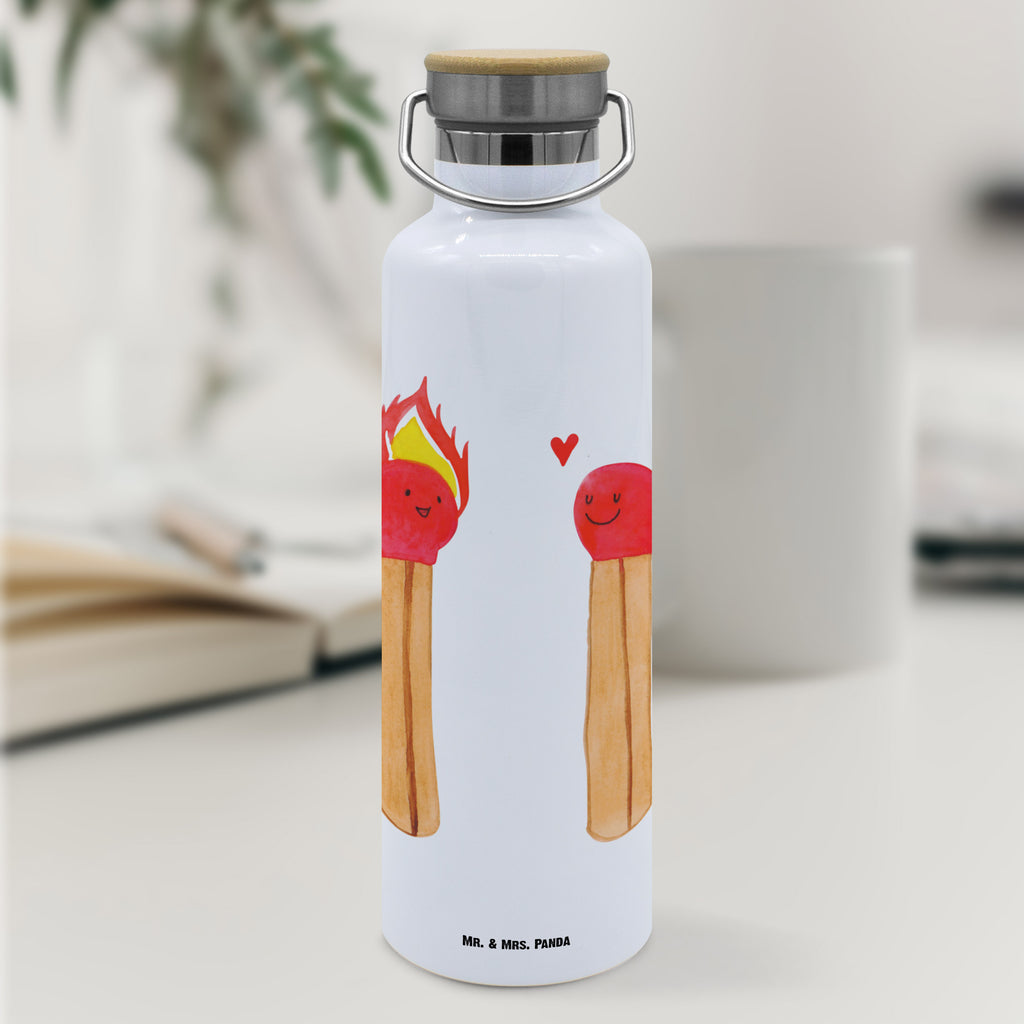 Trinkflasche Streichhölzer Thermosflasche, Isolierflasche, Edelstahl, Trinkflasche, isoliert, Wamrhaltefunktion, Sportflasche, Flasche zum Sport, Sportlerflasche, Liebe, Partner, Freund, Freundin, Ehemann, Ehefrau, Heiraten, Verlobung, Heiratsantrag, Liebesgeschenk, Jahrestag, Hocheitstag, Streichhölzer