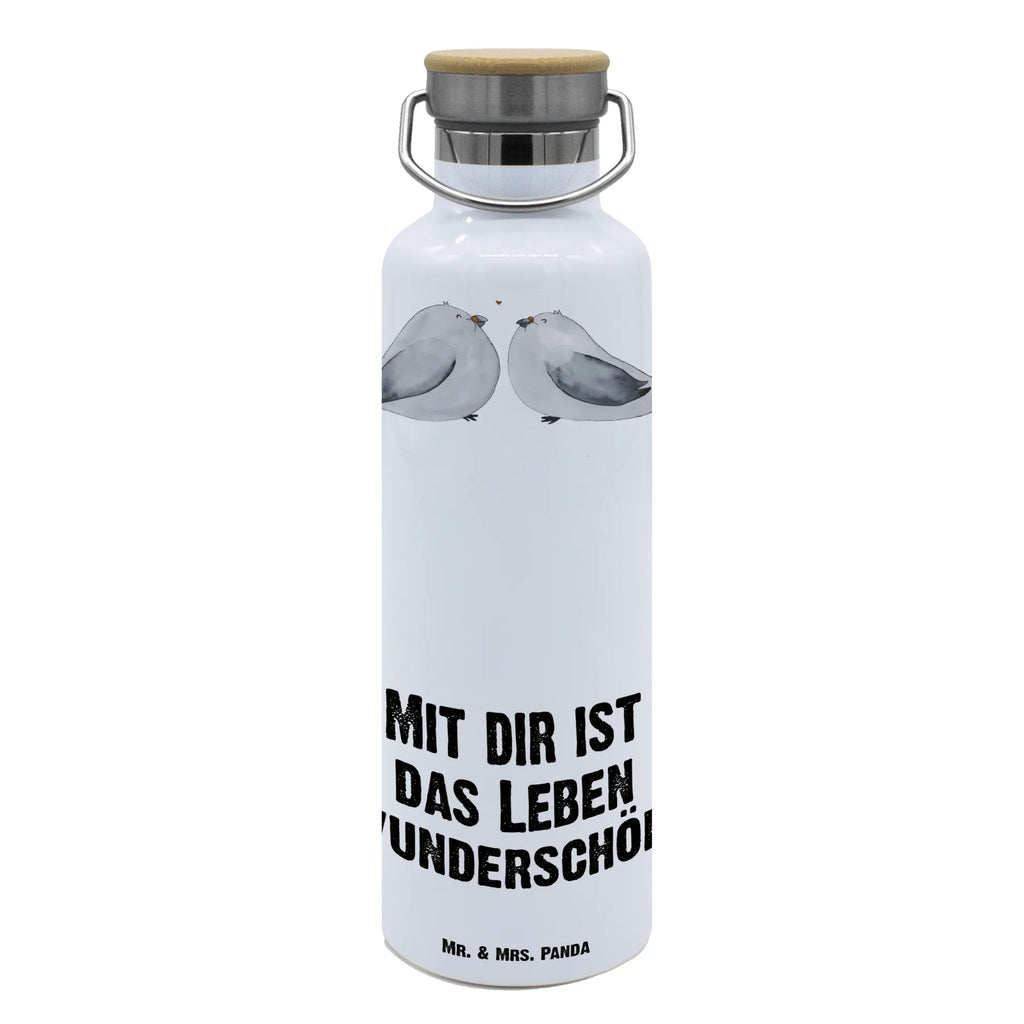 Trinkflasche Turteltauben Liebe Thermosflasche, Isolierflasche, Edelstahl, Trinkflasche, isoliert, Wamrhaltefunktion, Sportflasche, Flasche zum Sport, Sportlerflasche, Liebe, Partner, Freund, Freundin, Ehemann, Ehefrau, Heiraten, Verlobung, Heiratsantrag, Liebesgeschenk, Jahrestag, Hocheitstag, Turteltauben, Turteltäubchen, Tauben, Verliebt, Verlobt, Verheiratet, Geschenk Freundin, Geschenk Freund, Liebesbeweis, Hochzeitstag, Geschenk Hochzeit