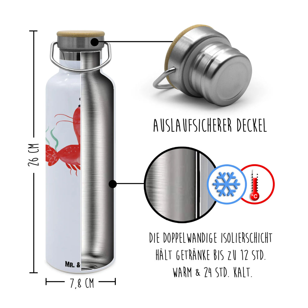 Trinkflasche Hummer Weizen Thermosflasche, Isolierflasche, Edelstahl, Trinkflasche, isoliert, Wamrhaltefunktion, Sportflasche, Flasche zum Sport, Sportlerflasche, Meerestiere, Meer, Urlaub, Garnele, Garnelen, Bier, Kochen, Männerhaushalt, Junggeselle, Junggesellin, Bierliebhaber, Kneipe, Gasthaus, Wirtschaft