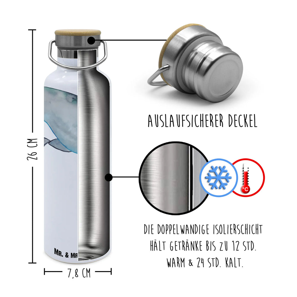 Trinkflasche Narwal Thermosflasche, Isolierflasche, Edelstahl, Trinkflasche, isoliert, Wamrhaltefunktion, Sportflasche, Flasche zum Sport, Sportlerflasche, Meerestiere, Meer, Urlaub, Narwal, Wal, Putzen, Hausfrau, Junggesellin, aufräumen, Kinderzimmer