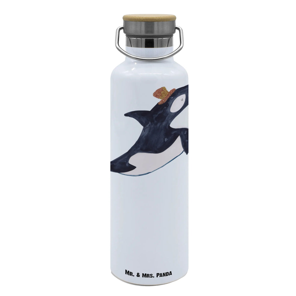 Trinkflasche Orca Zylinder Thermosflasche, Isolierflasche, Edelstahl, Trinkflasche, isoliert, Wamrhaltefunktion, Sportflasche, Flasche zum Sport, Sportlerflasche, Meerestiere, Meer, Urlaub, Narwal, Glitter, Konfetti, Glitzer, Geburtstag, Feier, Fete, Fest, Glückwunsch, Orca