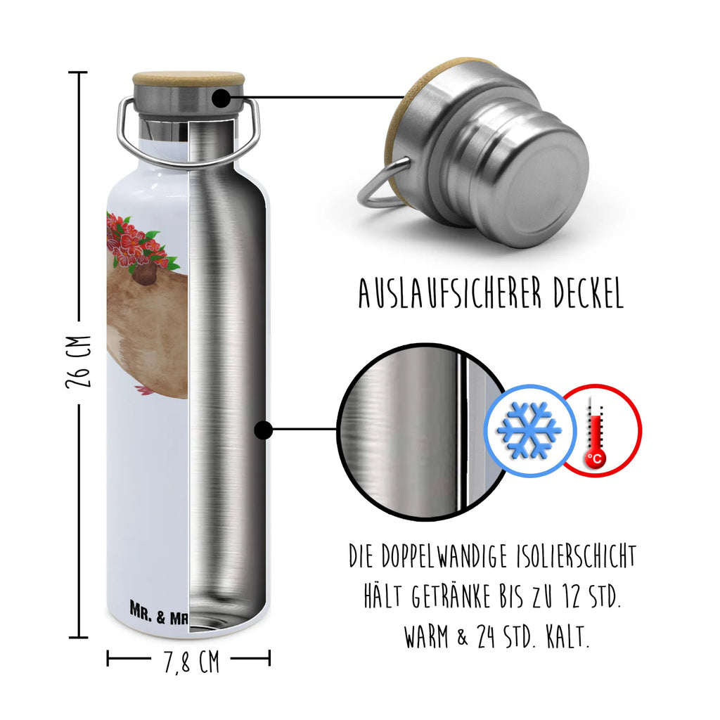 Trinkflasche Meerschweinchen Weisheit Thermosflasche, Isolierflasche, Edelstahl, Trinkflasche, isoliert, Wamrhaltefunktion, Sportflasche, Flasche zum Sport, Sportlerflasche, Tiermotive, Gute Laune, lustige Sprüche, Tiere, Meerschweinchen, Meerie, Meeries, Wunder, Blumenkind, Realität, Spruch, Weisheit, Motivation, Wunderland