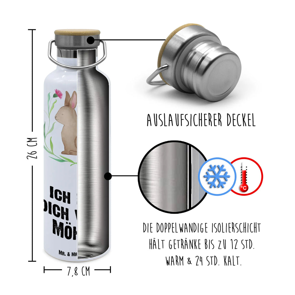 Trinkflasche Hase Sitzen Thermosflasche, Isolierflasche, Edelstahl, Trinkflasche, isoliert, Wamrhaltefunktion, Sportflasche, Flasche zum Sport, Sportlerflasche, Ostern, Osterhase, Ostergeschenke, Osternest, Osterdeko, Geschenke zu Ostern, Ostern Geschenk, Ostergeschenke Kinder, Ostern Kinder, Frohe Ostern, Ostergrüße, Osterblume, Liebe, Grüße, Hase, Kaninchen