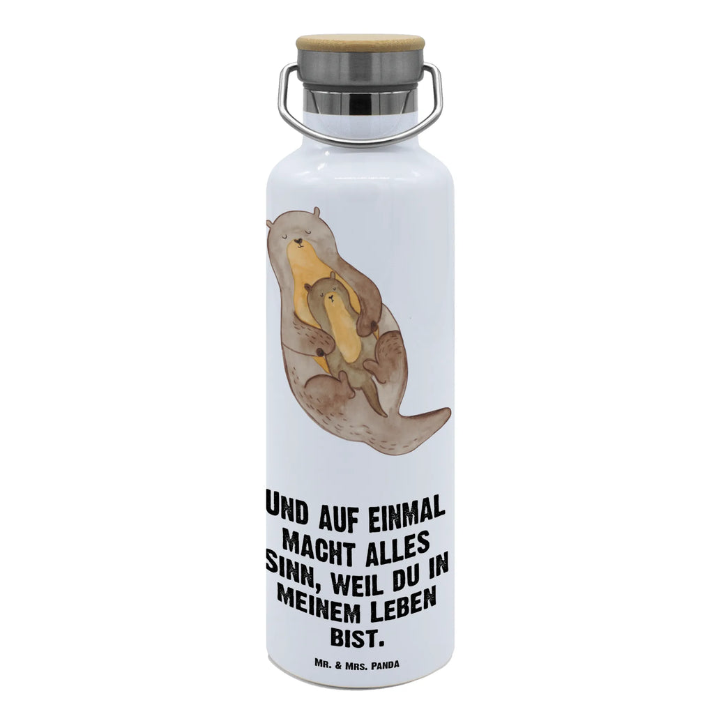 Trinkflasche Otter Kind Thermosflasche, Isolierflasche, Edelstahl, Trinkflasche, isoliert, Wamrhaltefunktion, Sportflasche, Flasche zum Sport, Sportlerflasche, Otter, Fischotter, Seeotter, Otter Seeotter See Otter