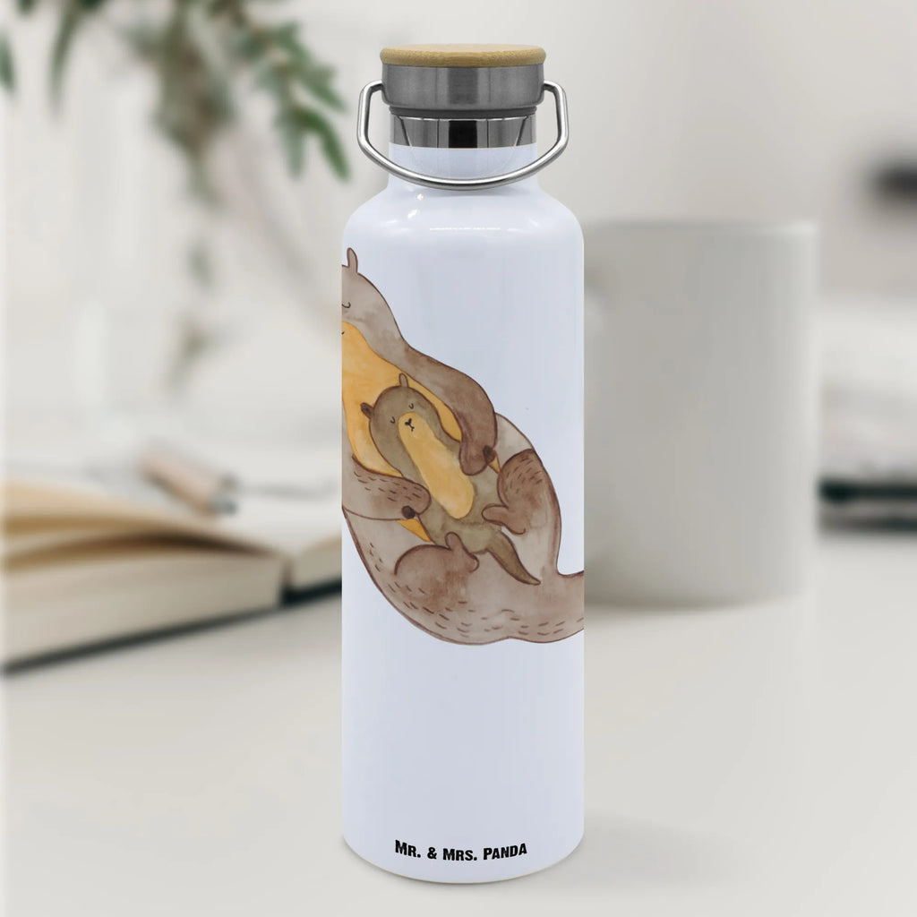 Trinkflasche Otter Kind Thermosflasche, Isolierflasche, Edelstahl, Trinkflasche, isoliert, Wamrhaltefunktion, Sportflasche, Flasche zum Sport, Sportlerflasche, Otter, Fischotter, Seeotter, Otter Seeotter See Otter