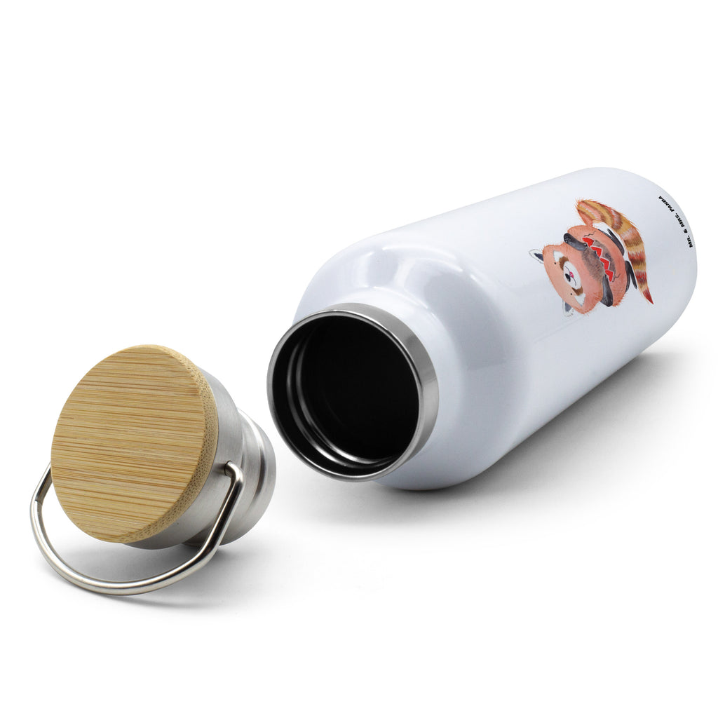 Trinkflasche Roter Panda Thermosflasche, Isolierflasche, Edelstahl, Trinkflasche, isoliert, Wamrhaltefunktion, Sportflasche, Flasche zum Sport, Sportlerflasche, Tiermotive, Gute Laune, lustige Sprüche, Tiere, Panda, Liebe, Rot, Herz, Liebling, Lieblingsmensch