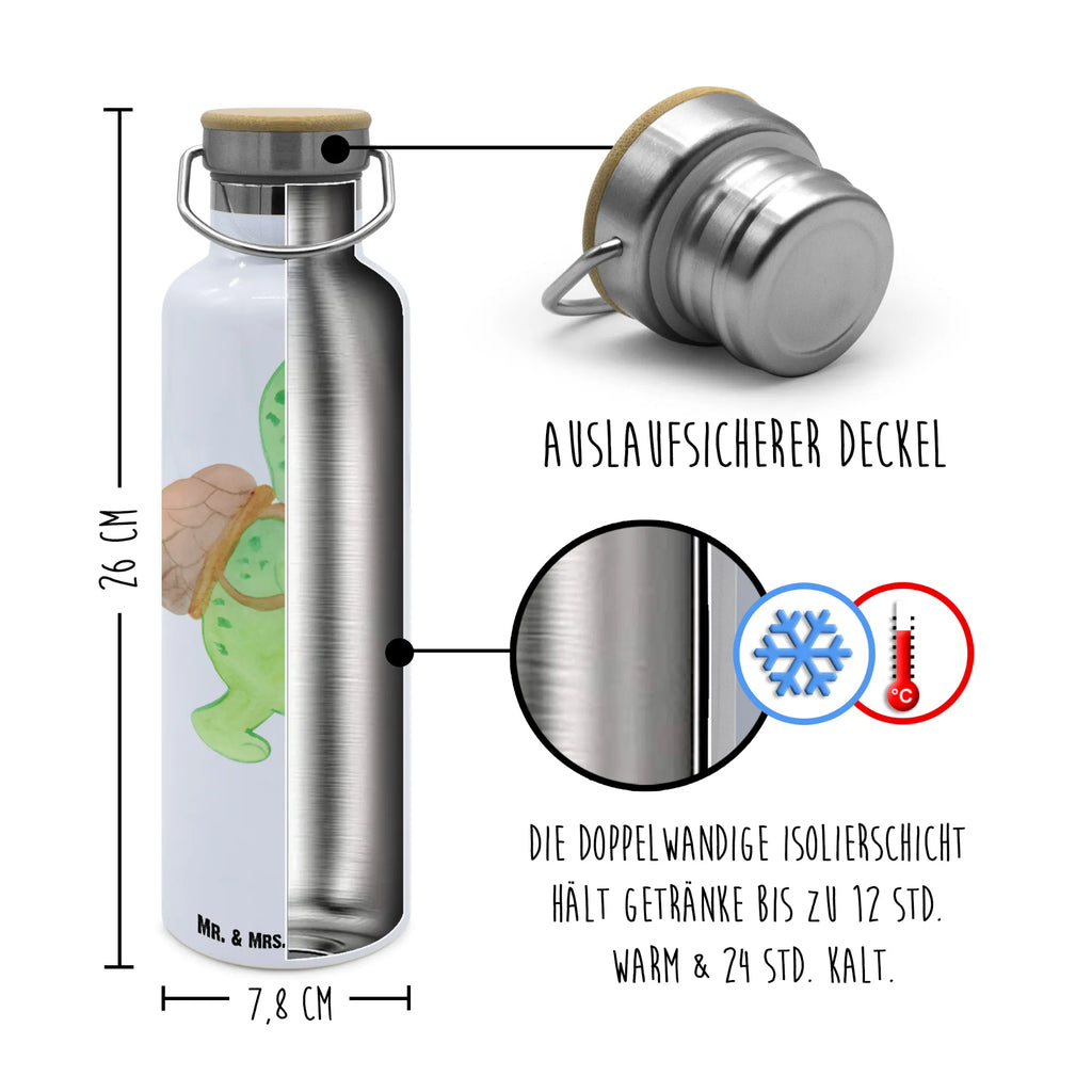 Trinkflasche Schildkröte Wanderer Thermosflasche, Isolierflasche, Edelstahl, Trinkflasche, isoliert, Wamrhaltefunktion, Sportflasche, Flasche zum Sport, Sportlerflasche, Schildkröte, Schildkröten, Motivation, Motivationsspruch, Motivationssprüche, Neuanfang