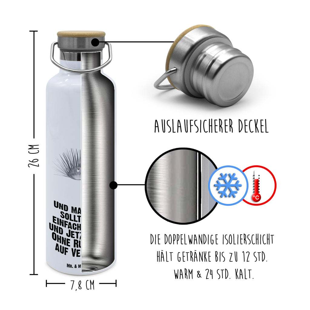 Trinkflasche Seeigel Thermosflasche, Isolierflasche, Edelstahl, Trinkflasche, isoliert, Wamrhaltefunktion, Sportflasche, Flasche zum Sport, Sportlerflasche, Meerestiere, Meer, Urlaub, Seeigel, Achtsamkeit, Selbstakzeptanz, Selbstliebe, Hier und Jetzt, Leben, Lebe