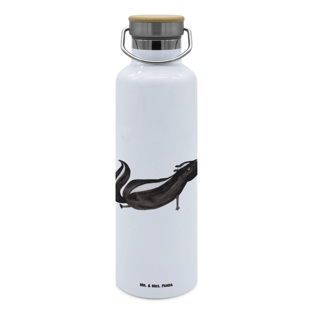 Trinkflasche Stinktier Yoga Thermosflasche, Isolierflasche, Edelstahl, Trinkflasche, isoliert, Wamrhaltefunktion, Sportflasche, Flasche zum Sport, Sportlerflasche, Stinktier, Skunk, Wildtier, Raubtier, Stinker, Stinki, Yoga, Namaste, Lebe, Liebe, Lache