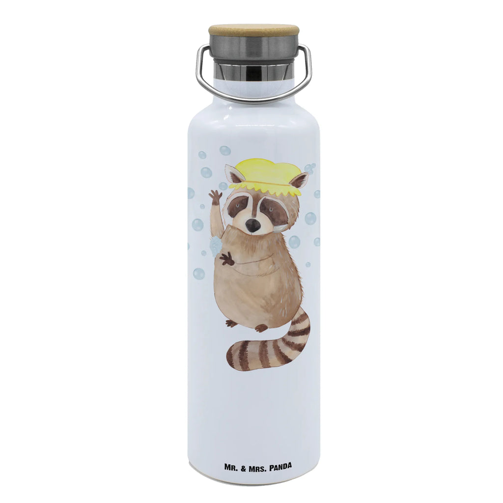 Trinkflasche Waschbär Thermosflasche, Isolierflasche, Edelstahl, Trinkflasche, isoliert, Wamrhaltefunktion, Sportflasche, Flasche zum Sport, Sportlerflasche, Tiermotive, Gute Laune, lustige Sprüche, Tiere, Waschbär, Tagträumen, Plan, Fröhlich, waschen, Seifenblasen