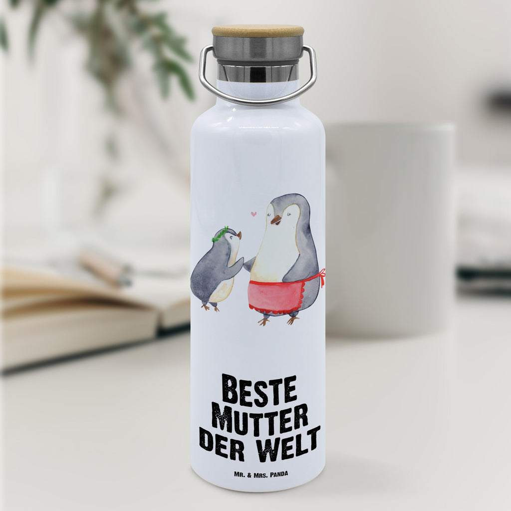 Trinkflasche Pinguin Beste Mutter der Welt Thermosflasche, Isolierflasche, Edelstahl, Trinkflasche, isoliert, Wamrhaltefunktion, Sportflasche, Flasche zum Sport, Sportlerflasche, für, Dankeschön, Geschenk, Schenken, Geburtstag, Geburtstagsgeschenk, Geschenkidee, Danke, Bedanken, Mitbringsel, Freude machen, Geschenktipp, Mama, Mami, Mutter, Muttertag, Mutti, Ma, Tochter, Sohn, Beste Mama, Beste, Supermama