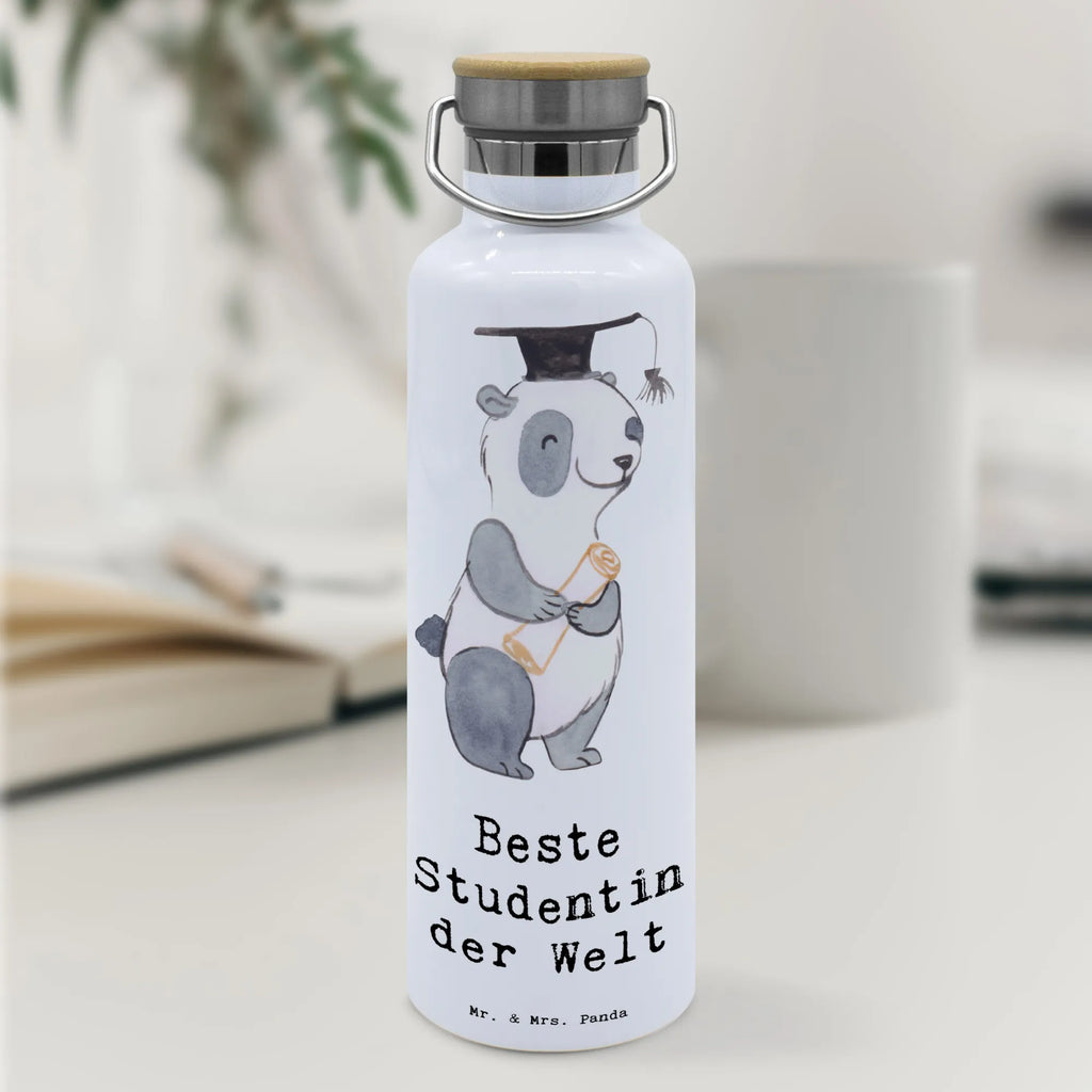 Trinkflasche Pinguin Beste Studentin der Welt Thermosflasche, Isolierflasche, Edelstahl, Trinkflasche, isoliert, Wamrhaltefunktion, Sportflasche, Flasche zum Sport, Sportlerflasche, für, Dankeschön, Geschenk, Schenken, Geburtstag, Geburtstagsgeschenk, Geschenkidee, Danke, Bedanken, Mitbringsel, Freude machen, Geschenktipp, Studentin, Studium, Tochter, Spaß, Musterschülerin, lustig, Studienabschluss, witzig, Universität, Abschluss, Alumni, Uni, Studenten, Hochschule