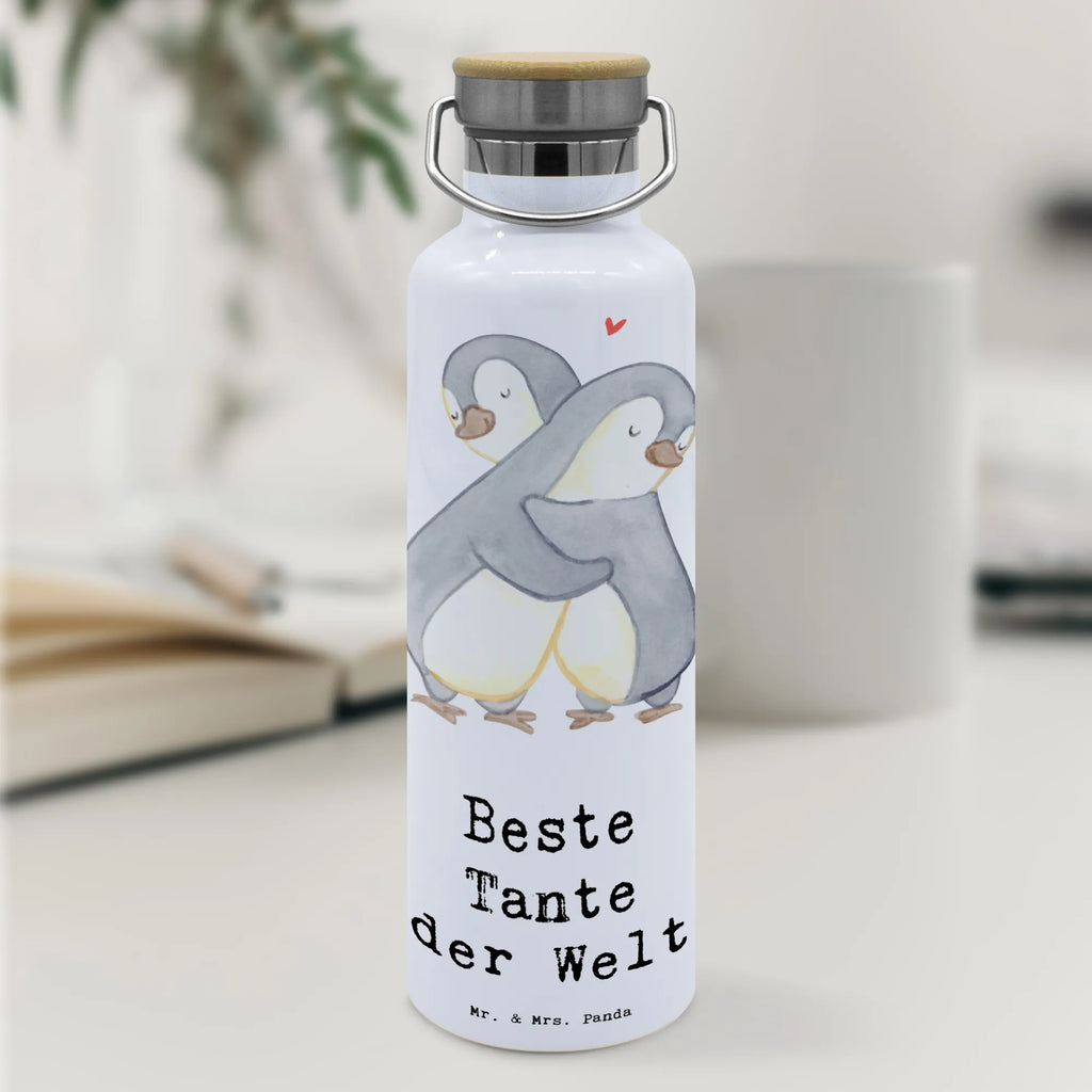 Trinkflasche Pinguin Beste Tante der Welt Thermosflasche, Isolierflasche, Edelstahl, Trinkflasche, isoliert, Wamrhaltefunktion, Sportflasche, Flasche zum Sport, Sportlerflasche, für, Dankeschön, Geschenk, Schenken, Geburtstag, Geburtstagsgeschenk, Geschenkidee, Danke, Bedanken, Mitbringsel, Freude machen, Geschenktipp, Tante, Patentante, Paten Tante, Lieblingstante, Taufpartner, Taufe, Familie, Kleinigkeit, Nichte, Neffe