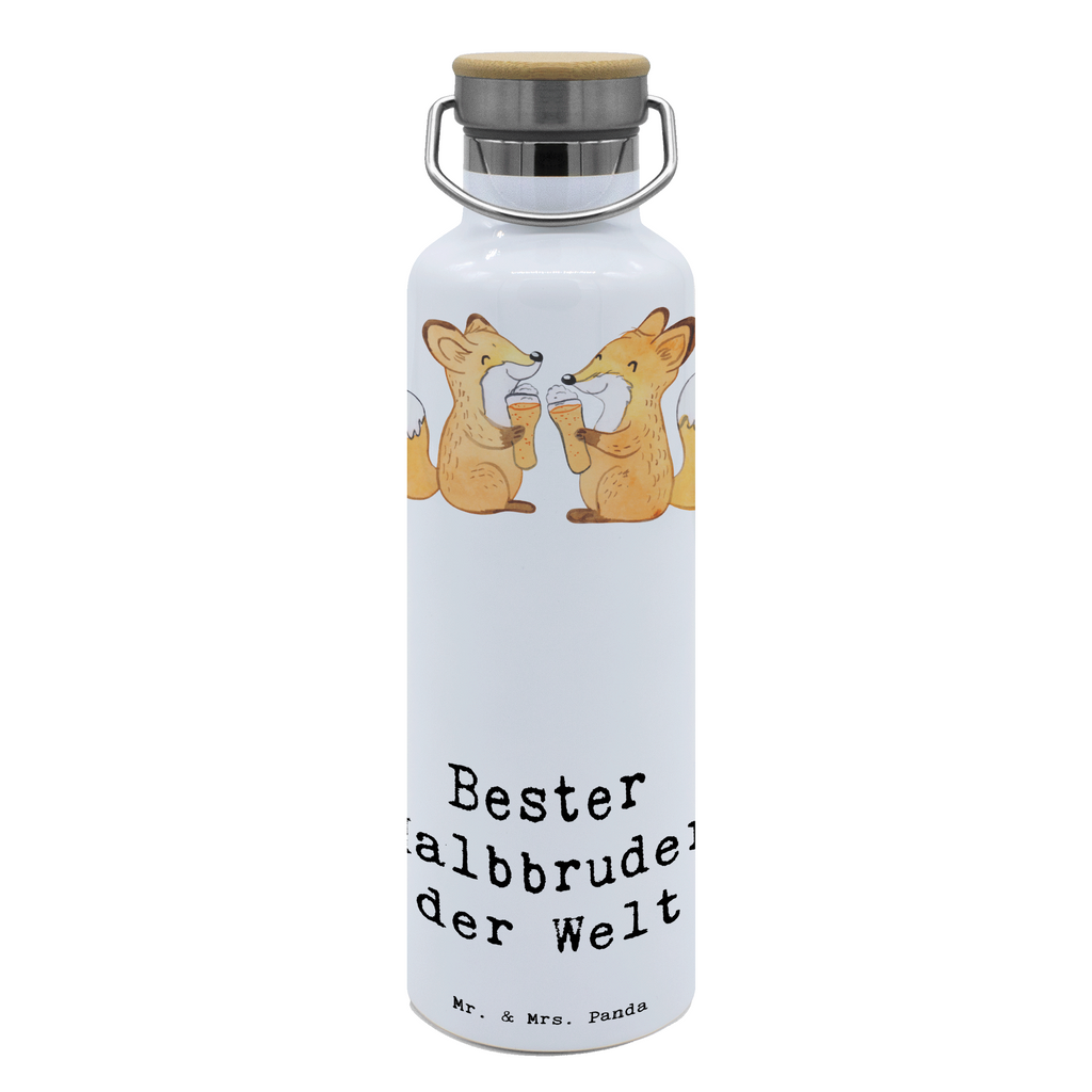 Trinkflasche Fuchs Bester Halbbruder der Welt Thermosflasche, Isolierflasche, Edelstahl, Trinkflasche, isoliert, Wamrhaltefunktion, Sportflasche, Flasche zum Sport, Sportlerflasche, für, Dankeschön, Geschenk, Schenken, Geburtstag, Geburtstagsgeschenk, Geschenkidee, Danke, Bedanken, Mitbringsel, Freude machen, Geschenktipp, Halbbruder, Stiefbruder, Stief, Stiefgeschwister, Bruder, Brudi, Geschwister, Bruderherz, Schwester, Familie, Kleinigkeit, Brother, Bester, Sohn