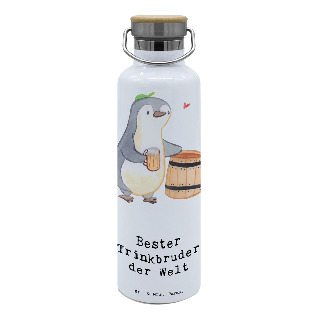 Trinkflasche Pinguin Bester Trinkbruder der Welt Thermosflasche, Isolierflasche, Edelstahl, Trinkflasche, isoliert, Wamrhaltefunktion, Sportflasche, Flasche zum Sport, Sportlerflasche, für, Dankeschön, Geschenk, Schenken, Geburtstag, Geburtstagsgeschenk, Geschenkidee, Danke, Bedanken, Mitbringsel, Freude machen, Geschenktipp, Trinkbruder, Trinkkumpel, Kumpel, Saufkumpane, Kumpane, Trinken, Party, Kleinigkeit