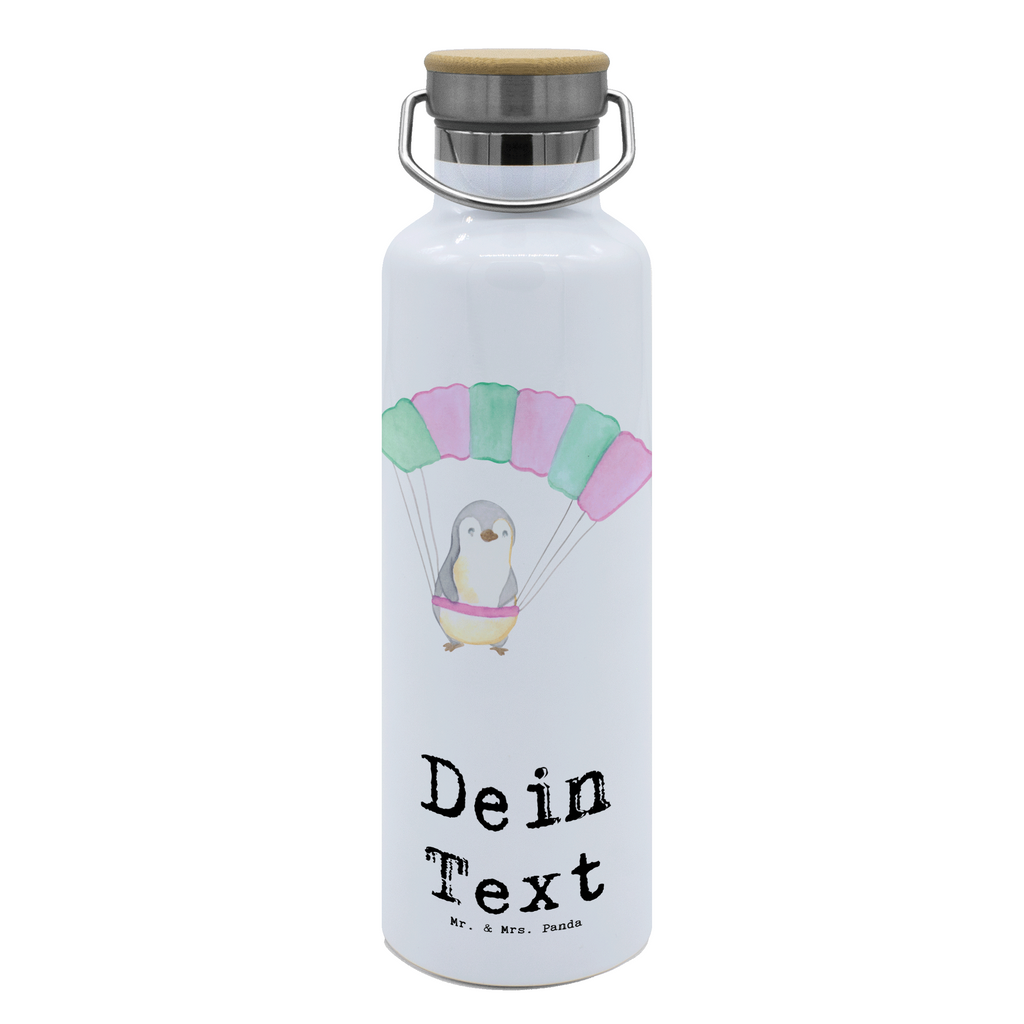 Personalisierte Trinkflasche Pinguin Fallschirm springen Personalisierte Trinkflasche, Trinkflasche mit Namen, Trinkflasche bedrucken, Flasche personalisiert, Trinkflasch mit Aufdruck, Trinkflasche Werbegeschenk, Namensaufdruck Trinkflasche, Sportflasche personalisiert, Trinkflasche Sport, Geschenk, Sport, Sportart, Hobby, Schenken, Danke, Dankeschön, Auszeichnung, Gewinn, Sportler, Fallschirmspringen, Skydive, Fallschirmsprung