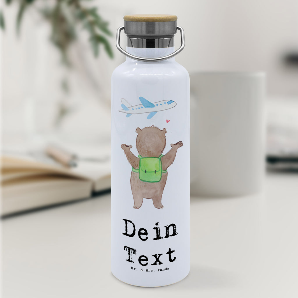 Personalisierte Trinkflasche Bär Reisen Personalisierte Trinkflasche, Trinkflasche mit Namen, Trinkflasche bedrucken, Flasche personalisiert, Trinkflasch mit Aufdruck, Trinkflasche Werbegeschenk, Namensaufdruck Trinkflasche, Sportflasche personalisiert, Trinkflasche Sport, Geschenk, Sport, Sportart, Hobby, Schenken, Danke, Dankeschön, Auszeichnung, Gewinn, Sportler, Reisen, Weltreise, Urlaub, Urlaube, Auslandsjahr, Austauschjahr, Schüleraustausch, Reisegruppe, Reiseveranstalter, Reisebüro