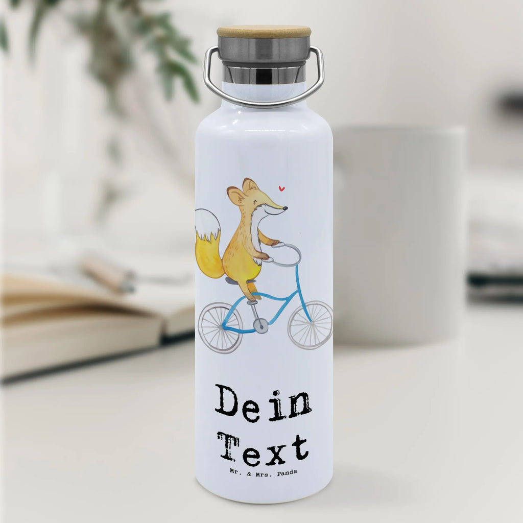 Personalisierte Trinkflasche Fuchs Fahrrad fahren Personalisierte Trinkflasche, Trinkflasche mit Namen, Trinkflasche bedrucken, Flasche personalisiert, Trinkflasch mit Aufdruck, Trinkflasche Werbegeschenk, Namensaufdruck Trinkflasche, Sportflasche personalisiert, Trinkflasche Sport, Geschenk, Sport, Sportart, Hobby, Schenken, Danke, Dankeschön, Auszeichnung, Gewinn, Sportler, Fahrrad fahren, Radeln, Trekking, Mountainbiking, Radsport