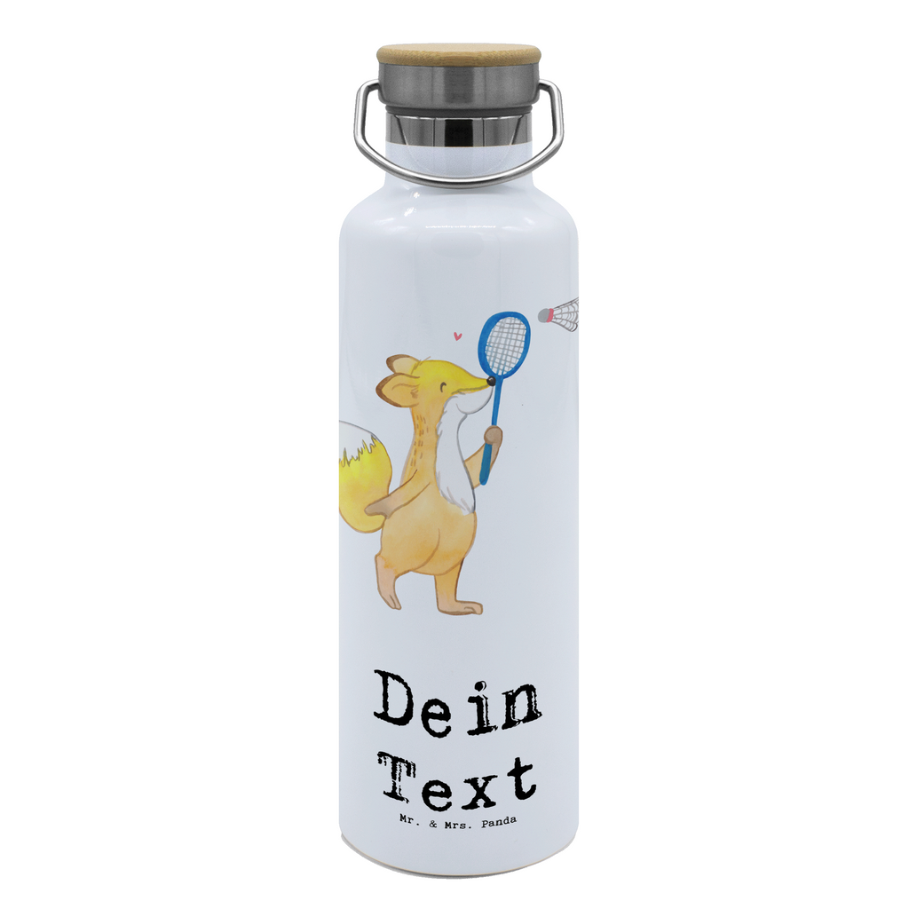 Personalisierte Trinkflasche Fuchs Federball spielen Tage Personalisierte Trinkflasche, Trinkflasche mit Namen, Trinkflasche bedrucken, Flasche personalisiert, Trinkflasch mit Aufdruck, Trinkflasche Werbegeschenk, Namensaufdruck Trinkflasche, Sportflasche personalisiert, Trinkflasche Sport, Geschenk, Sport, Sportart, Hobby, Schenken, Danke, Dankeschön, Auszeichnung, Gewinn, Sportler, Federball spielen, Badminton