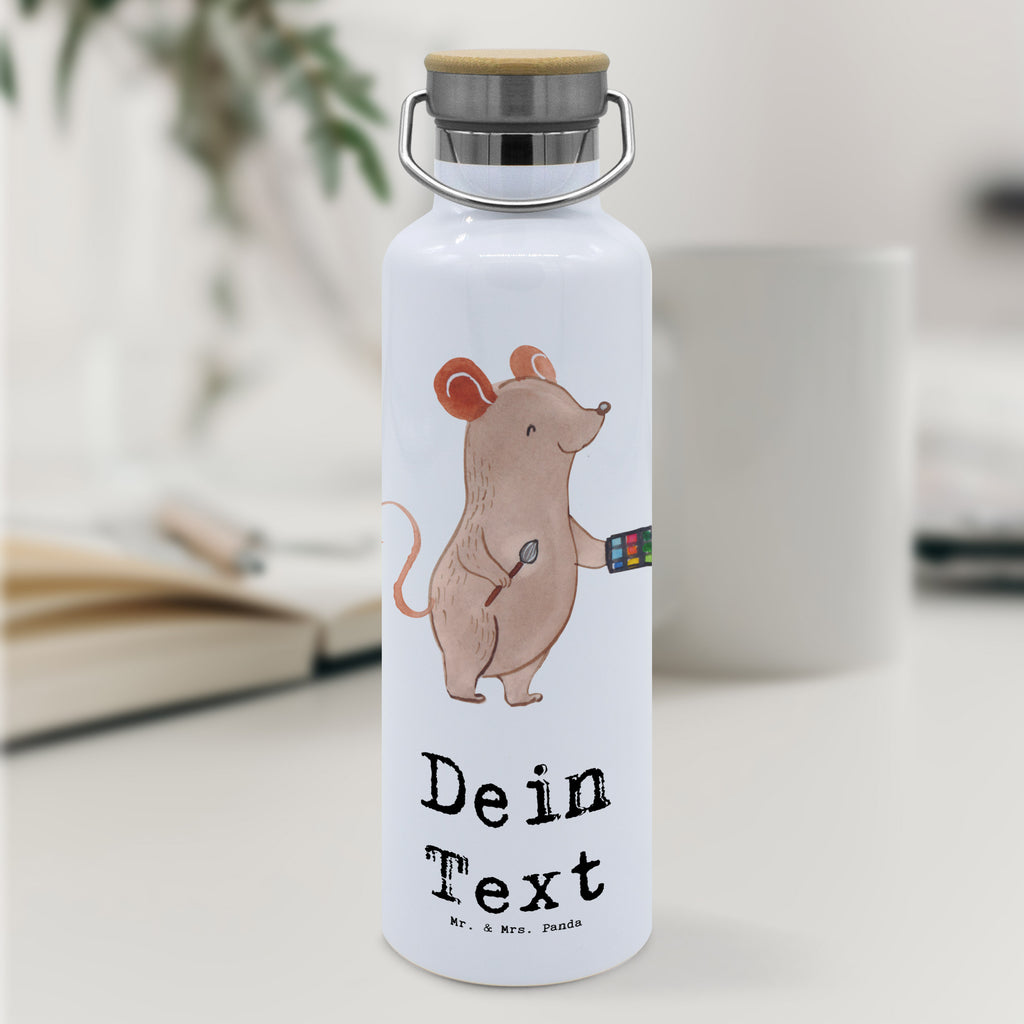 Personalisierte Trinkflasche Maskenbildner mit Herz Personalisierte Trinkflasche, Trinkflasche mit Namen, Trinkflasche bedrucken, Flasche personalisiert, Trinkflasch mit Aufdruck, Trinkflasche Werbegeschenk, Namensaufdruck Trinkflasche, Sportflasche personalisiert, Trinkflasche Sport, Beruf, Ausbildung, Jubiläum, Abschied, Rente, Kollege, Kollegin, Geschenk, Schenken, Arbeitskollege, Mitarbeiter, Firma, Danke, Dankeschön, Kosmetiker, Make Up Artist, Maskenbildner, Visagist, Beauty Salon, Kosmetikstudio, Eröffnung