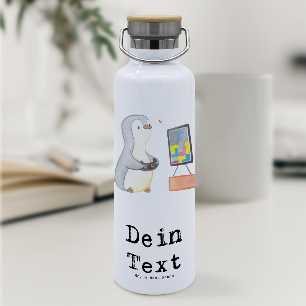 Personalisierte Trinkflasche Pinguin Zocken Personalisierte Trinkflasche, Trinkflasche mit Namen, Trinkflasche bedrucken, Flasche personalisiert, Trinkflasch mit Aufdruck, Trinkflasche Werbegeschenk, Namensaufdruck Trinkflasche, Sportflasche personalisiert, Trinkflasche Sport, Geschenk, Sport, Sportart, Hobby, Schenken, Danke, Dankeschön, Auszeichnung, Gewinn, Sportler, Zocken, Gaming, Videospiele, Videogames