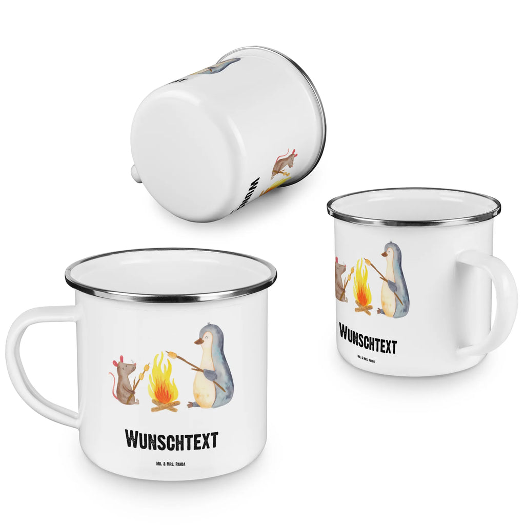 Personalisierte Emaille Tasse Pinguin Lagerfeuer Emaille Tasse personalisiert, Emaille Tasse mit Namen, Campingtasse personalisiert, Namenstasse, Campingtasse bedrucken, Campinggeschirr personalsisert, tasse mit namen, personalisierte tassen, personalisierte tasse, tasse selbst gestalten, tasse bedrucken, tassen bedrucken, Pinguin, Maus, Pinguine, Lagerfeuer, Leben, Arbeit, Job, Motivation, Büro, Büroalltag, Lebensspruch, Lebensmotivation, Neustart, Liebe, grillen, Feuer, Marshmallows