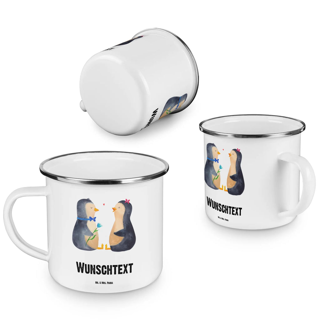 Personalisierte Emaille Tasse Pinguin Pärchen Emaille Tasse personalisiert, Emaille Tasse mit Namen, Campingtasse personalisiert, Namenstasse, Campingtasse bedrucken, Campinggeschirr personalsisert, tasse mit namen, personalisierte tassen, personalisierte tasse, tasse selbst gestalten, tasse bedrucken, tassen bedrucken, Pinguin, Pinguine, Liebe, Liebespaar, Liebesbeweis, Liebesgeschenk, Verlobung, Jahrestag, Hochzeitstag, Hochzeit, Hochzeitsgeschenk, große Liebe, Traumpaar