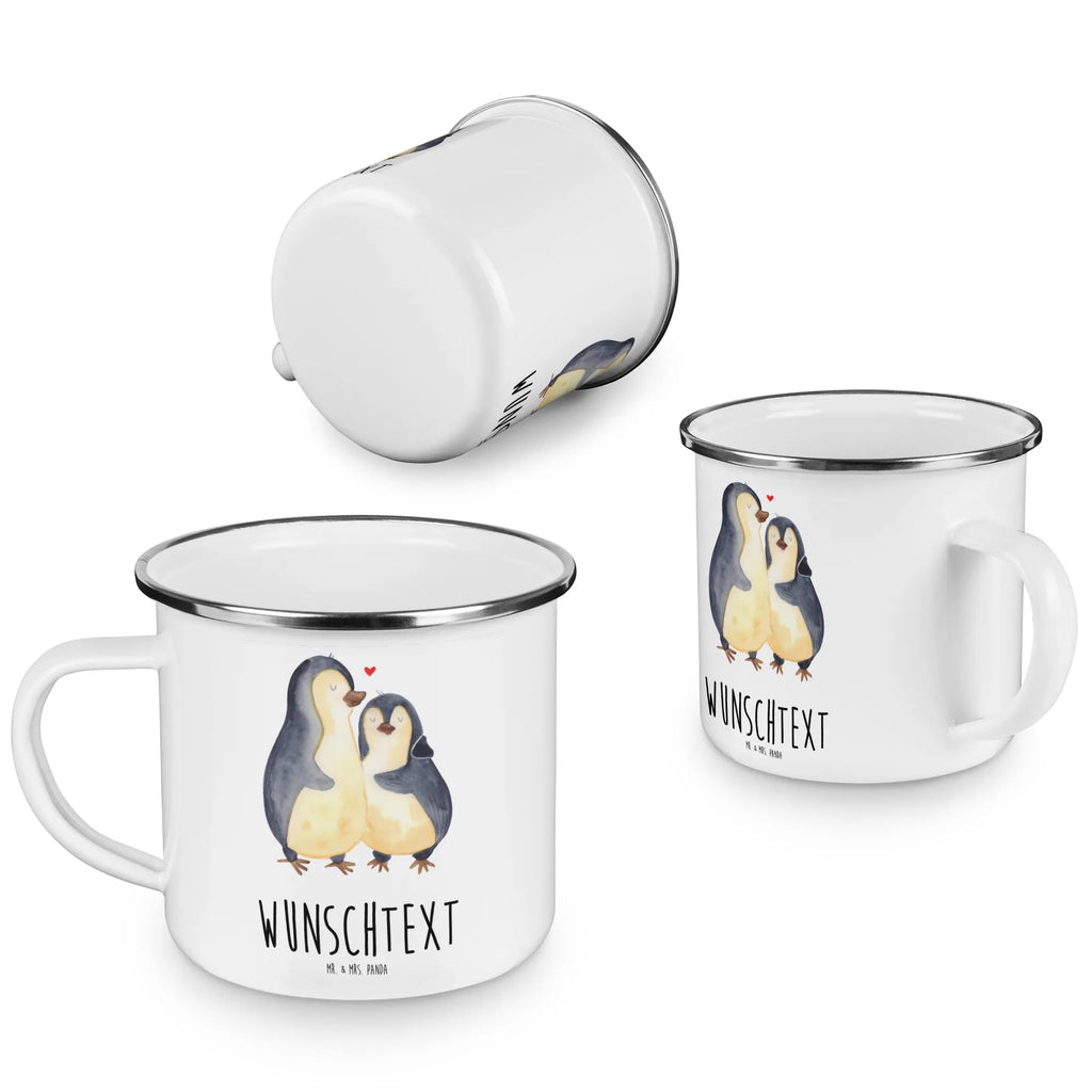 Personalisierte Emaille Tasse Pinguin umarmend Emaille Tasse personalisiert, Emaille Tasse mit Namen, Campingtasse personalisiert, Namenstasse, Campingtasse bedrucken, Campinggeschirr personalsisert, tasse mit namen, personalisierte tassen, personalisierte tasse, tasse selbst gestalten, tasse bedrucken, tassen bedrucken, Pinguin, Liebe, Liebespaar, Liebesbeweis, Liebesgeschenk, Verlobung, Jahrestag, Hochzeitstag, Hochzeit, Hochzeitsgeschenk