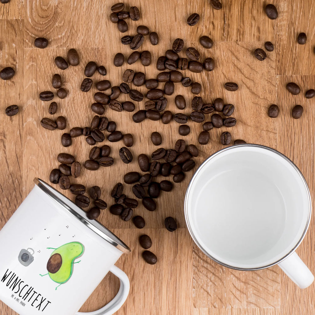 Personalisierte Emaille Tasse Avocado tanzt Emaille Tasse personalisiert, Emaille Tasse mit Namen, Campingtasse personalisiert, Namenstasse, Campingtasse bedrucken, Campinggeschirr personalsisert, tasse mit namen, personalisierte tassen, personalisierte tasse, tasse selbst gestalten, tasse bedrucken, tassen bedrucken, Avocado, Veggie, Vegan, Gesund