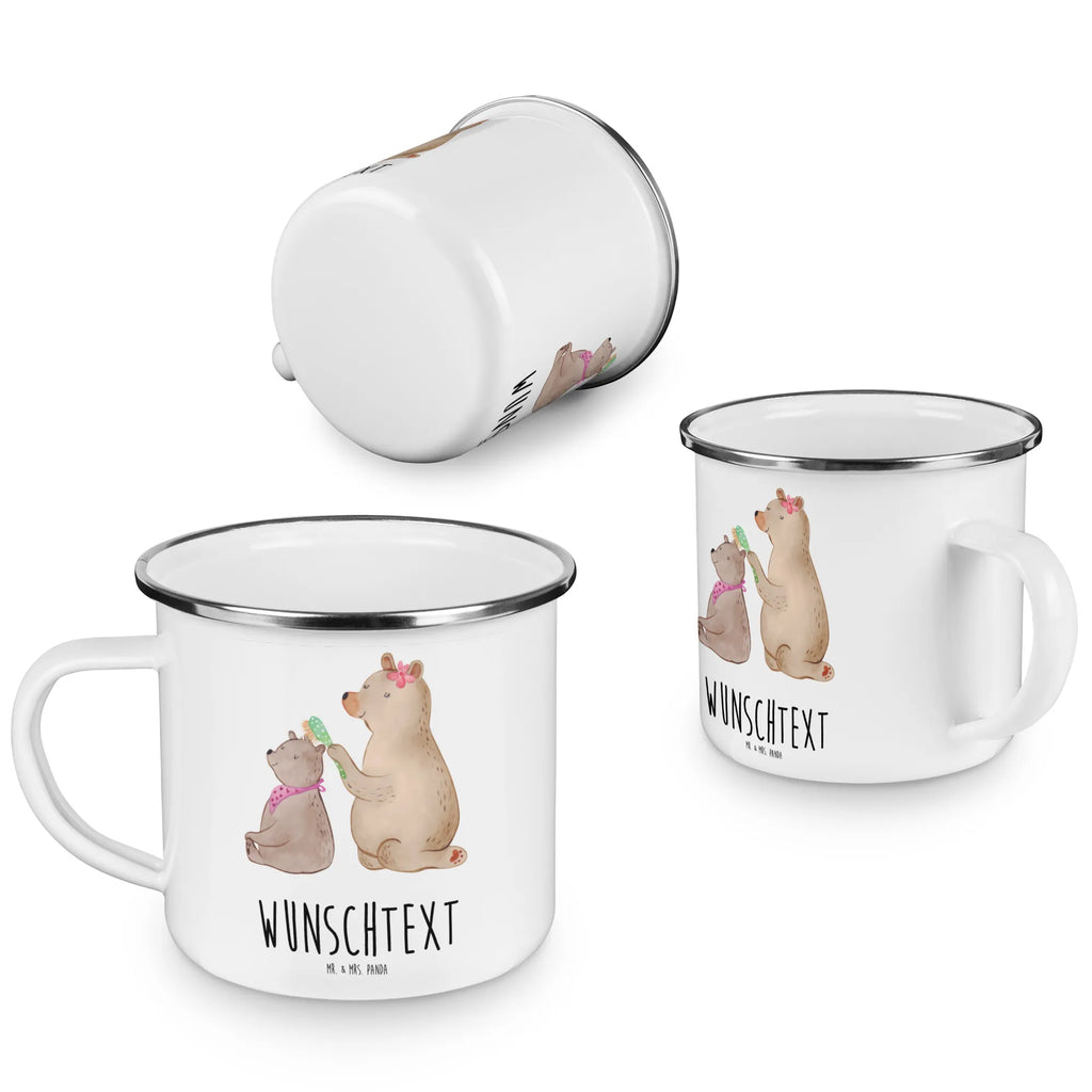 Personalisierte Emaille Tasse Bär mit Kind Emaille Tasse personalisiert, Emaille Tasse mit Namen, Campingtasse personalisiert, Namenstasse, Campingtasse bedrucken, Campinggeschirr personalsisert, tasse mit namen, personalisierte tassen, personalisierte tasse, tasse selbst gestalten, tasse bedrucken, tassen bedrucken, Familie, Vatertag, Muttertag, Bruder, Schwester, Mama, Papa, Oma, Opa, Geschenk, Mutti, Mutter