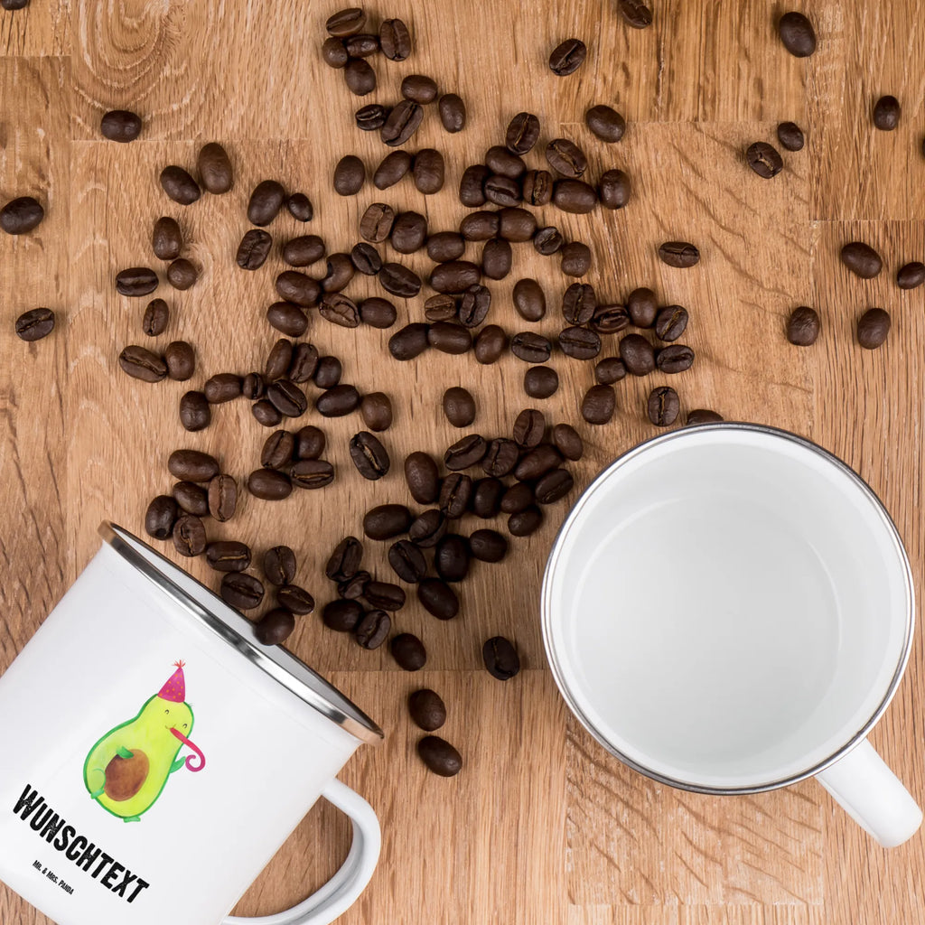 Personalisierte Emaille Tasse Avocado Party Time Emaille Tasse personalisiert, Emaille Tasse mit Namen, Campingtasse personalisiert, Namenstasse, Campingtasse bedrucken, Campinggeschirr personalsisert, tasse mit namen, personalisierte tassen, personalisierte tasse, tasse selbst gestalten, tasse bedrucken, tassen bedrucken, Avocado, Veggie, Vegan, Gesund