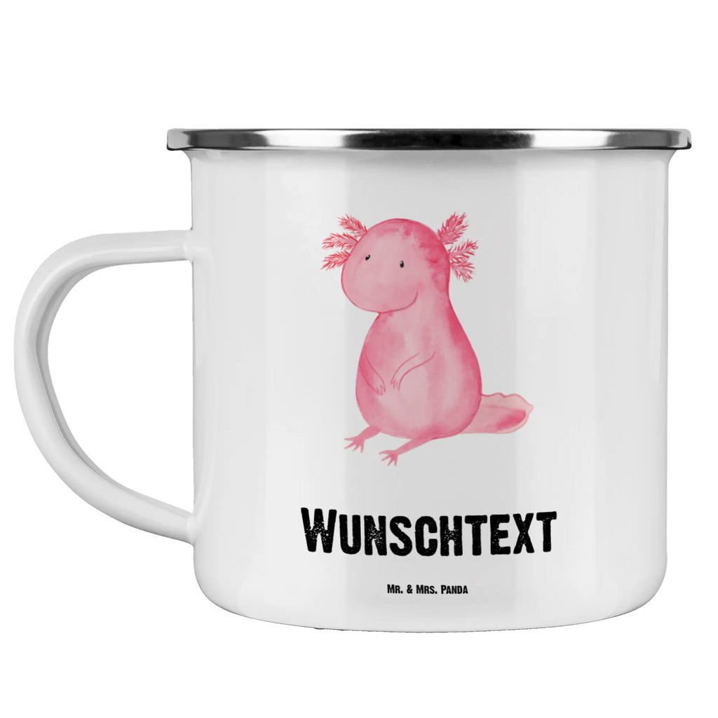 Personalisierte Emaille Tasse Axolotl Emaille Tasse personalisiert, Emaille Tasse mit Namen, Campingtasse personalisiert, Namenstasse, Campingtasse bedrucken, Campinggeschirr personalsisert, tasse mit namen, personalisierte tassen, personalisierte tasse, tasse selbst gestalten, tasse bedrucken, tassen bedrucken, Axolotl, Molch, Axolot, vergnügt, fröhlich, zufrieden, Lebensstil, Weisheit, Lebensweisheit, Liebe, Freundin