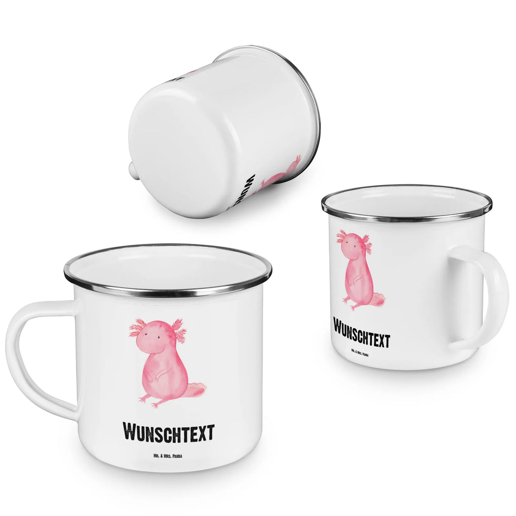 Personalisierte Emaille Tasse Axolotl Emaille Tasse personalisiert, Emaille Tasse mit Namen, Campingtasse personalisiert, Namenstasse, Campingtasse bedrucken, Campinggeschirr personalsisert, tasse mit namen, personalisierte tassen, personalisierte tasse, tasse selbst gestalten, tasse bedrucken, tassen bedrucken, Axolotl, Molch, Axolot, vergnügt, fröhlich, zufrieden, Lebensstil, Weisheit, Lebensweisheit, Liebe, Freundin