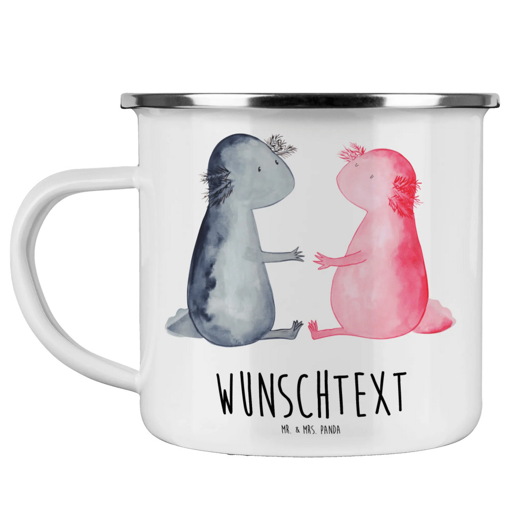 Personalisierte Emaille Tasse Axolotl Liebe Emaille Tasse personalisiert, Emaille Tasse mit Namen, Campingtasse personalisiert, Namenstasse, Campingtasse bedrucken, Campinggeschirr personalsisert, tasse mit namen, personalisierte tassen, personalisierte tasse, tasse selbst gestalten, tasse bedrucken, tassen bedrucken, Axolotl, Molch, Axolot, Schwanzlurch, Lurch, Lurche, Liebe, große Liebe, Liebesbeweis, Freund, Verlobter, Ehemann, Jahrestag, Valentinstag