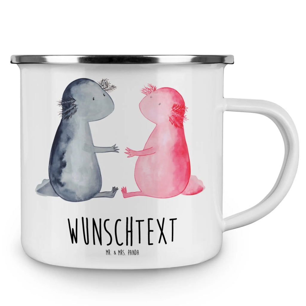 Personalisierte Emaille Tasse Axolotl Liebe Emaille Tasse personalisiert, Emaille Tasse mit Namen, Campingtasse personalisiert, Namenstasse, Campingtasse bedrucken, Campinggeschirr personalsisert, tasse mit namen, personalisierte tassen, personalisierte tasse, tasse selbst gestalten, tasse bedrucken, tassen bedrucken, Axolotl, Molch, Axolot, Schwanzlurch, Lurch, Lurche, Liebe, große Liebe, Liebesbeweis, Freund, Verlobter, Ehemann, Jahrestag, Valentinstag