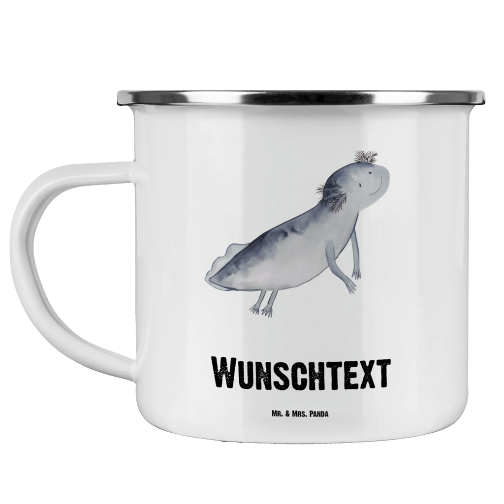 Personalisierte Emaille Tasse Axolotl schwimmt Emaille Tasse personalisiert, Emaille Tasse mit Namen, Campingtasse personalisiert, Namenstasse, Campingtasse bedrucken, Campinggeschirr personalsisert, tasse mit namen, personalisierte tassen, personalisierte tasse, tasse selbst gestalten, tasse bedrucken, tassen bedrucken, Axolotl, Molch, Axolot, Schwanzlurch, Lurch, Lurche, Problem, Probleme, Lösungen, Motivation