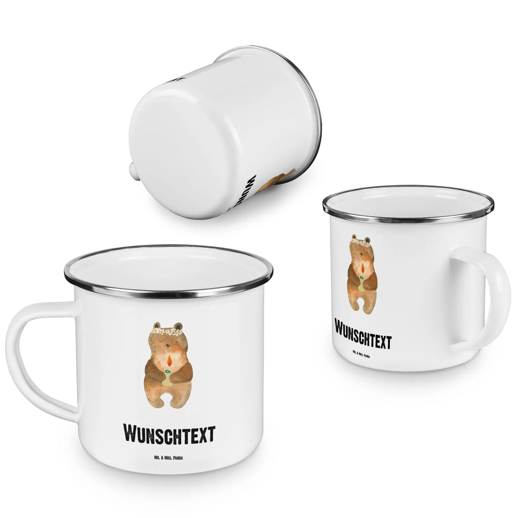 Personalisierte Emaille Tasse Kommunion-Bär Emaille Tasse personalisiert, Emaille Tasse mit Namen, Campingtasse personalisiert, Namenstasse, Campingtasse bedrucken, Campinggeschirr personalsisert, tasse mit namen, personalisierte tassen, personalisierte tasse, tasse selbst gestalten, tasse bedrucken, tassen bedrucken, Bär, Teddy, Teddybär, Kommunion, Gottes Segen, Taufkerze, katholisch