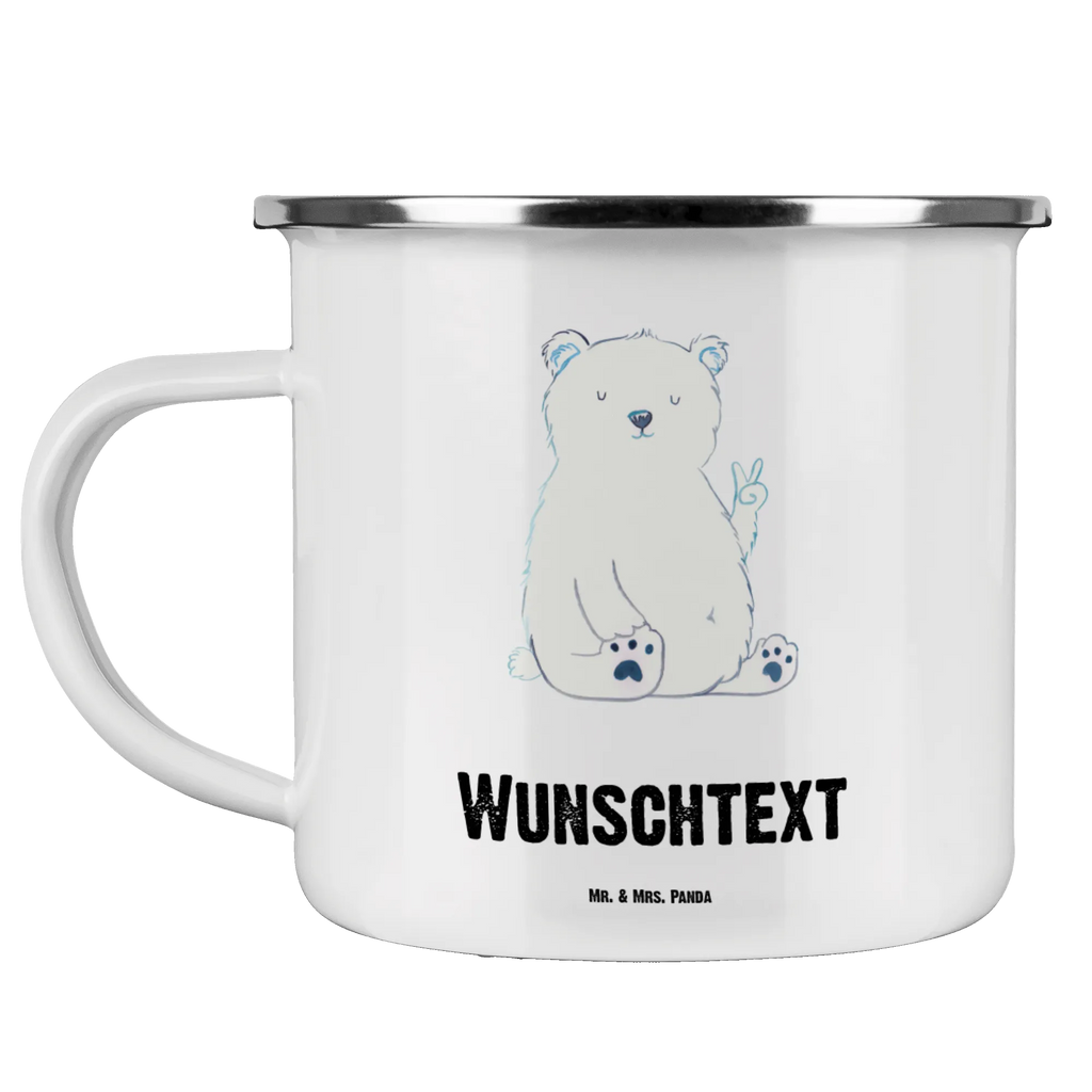 Personalisierte Emaille Tasse Eisbär Faul Emaille Tasse personalisiert, Emaille Tasse mit Namen, Campingtasse personalisiert, Namenstasse, Campingtasse bedrucken, Campinggeschirr personalsisert, tasse mit namen, personalisierte tassen, personalisierte tasse, tasse selbst gestalten, tasse bedrucken, tassen bedrucken, Bär, Teddy, Teddybär, Eisbär, Nordpol, Faul, Entspannen, Relaxen, Büro, Arbeit, Bürojob, Arbeitsplatz, Homeoffice