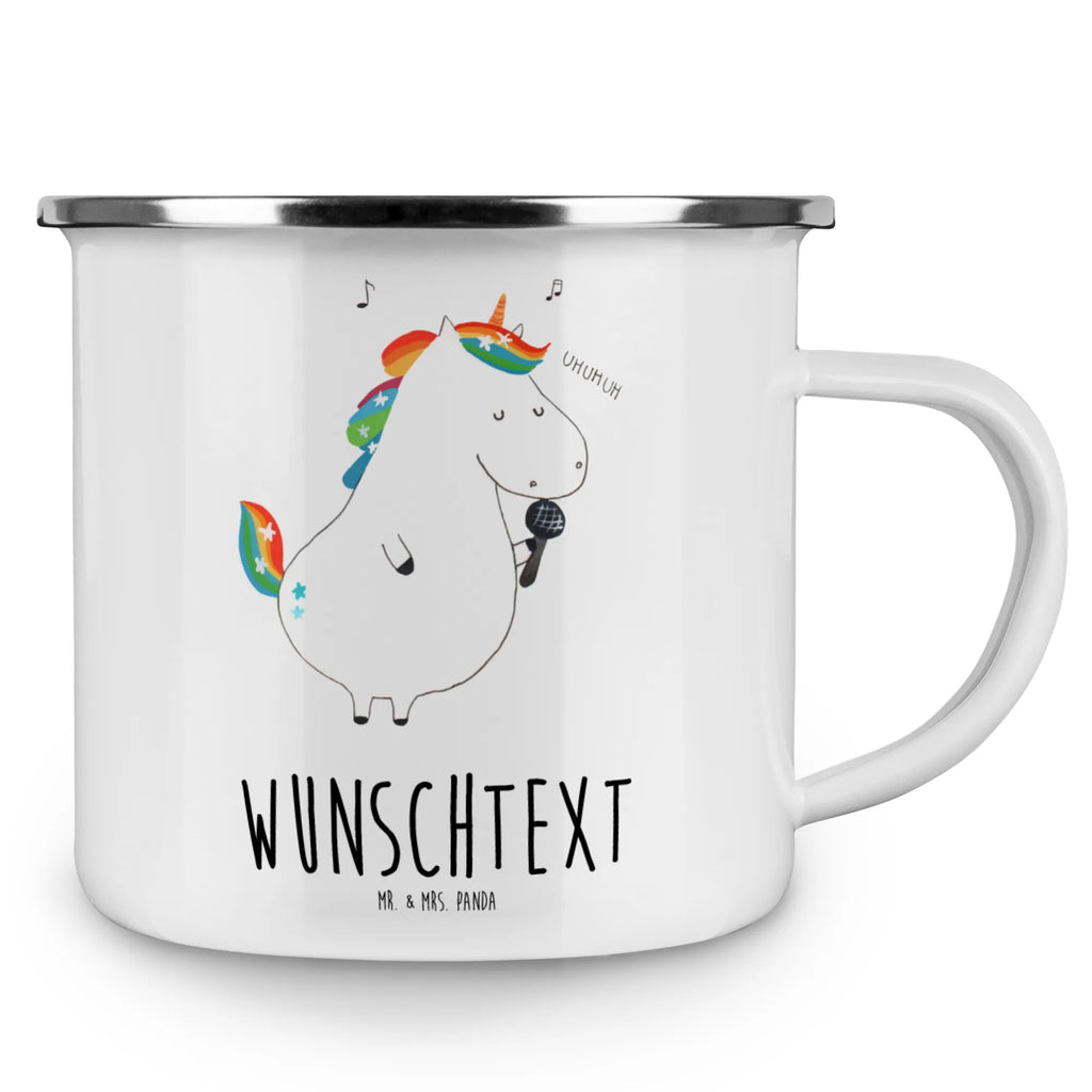 Personalisierte Emaille Tasse Einhorn Sänger Emaille Tasse personalisiert, Emaille Tasse mit Namen, Campingtasse personalisiert, Namenstasse, Campingtasse bedrucken, Campinggeschirr personalsisert, tasse mit namen, personalisierte tassen, personalisierte tasse, tasse selbst gestalten, tasse bedrucken, tassen bedrucken, Einhorn, Einhörner, Einhorn Deko, Pegasus, Unicorn, Glitzer, Konfetti, Party, Geburtstag, Feier, Fest, Disco, Sängerin, Sänger, Freundin