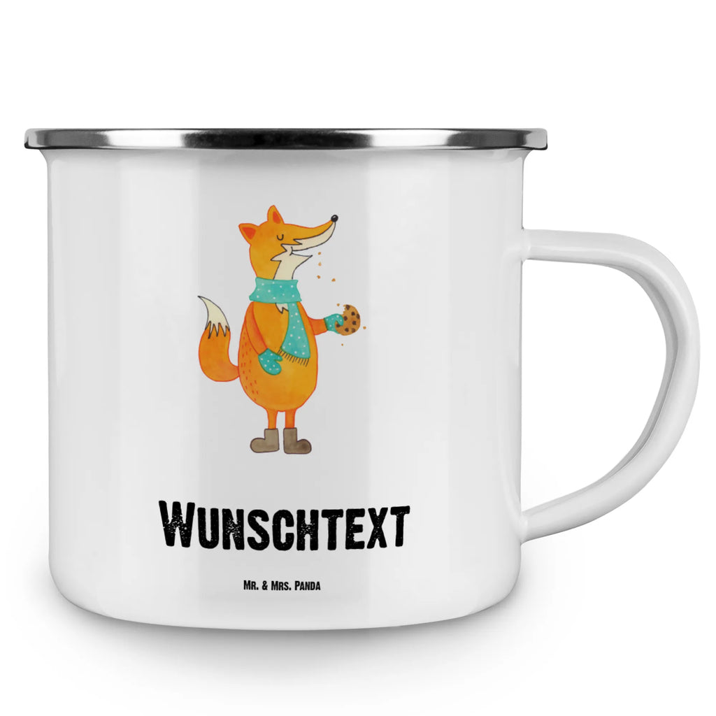 Personalisierte Emaille Tasse Fuchs Keks Emaille Tasse personalisiert, Emaille Tasse mit Namen, Campingtasse personalisiert, Namenstasse, Campingtasse bedrucken, Campinggeschirr personalsisert, tasse mit namen, personalisierte tassen, personalisierte tasse, tasse selbst gestalten, tasse bedrucken, tassen bedrucken, Fuchs, Füchse, Backen Spruch, Kekse, Winter, Weihnachtszeit, Plätzchen, Liebe, Küche Deko