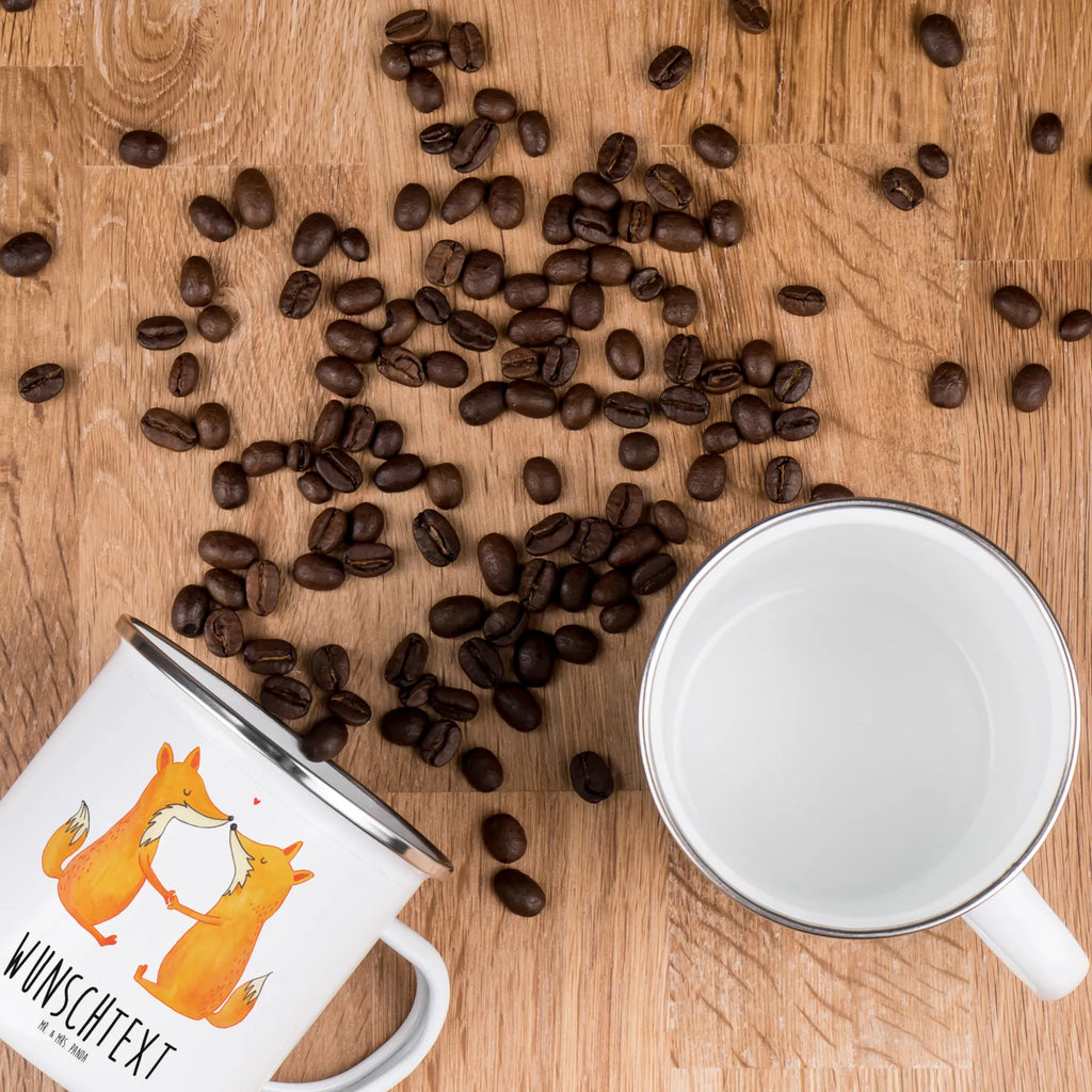 Personalisierte Emaille Tasse Füchse Liebe Emaille Tasse personalisiert, Emaille Tasse mit Namen, Campingtasse personalisiert, Namenstasse, Campingtasse bedrucken, Campinggeschirr personalsisert, tasse mit namen, personalisierte tassen, personalisierte tasse, tasse selbst gestalten, tasse bedrucken, tassen bedrucken, Fuchs, Füchse, Fox, Liebe, Liebespaar, Paar, Partner, Freundin, Freund, Ehe, Verlobte, Ehemann, Ehefrau, Liebesbeweis