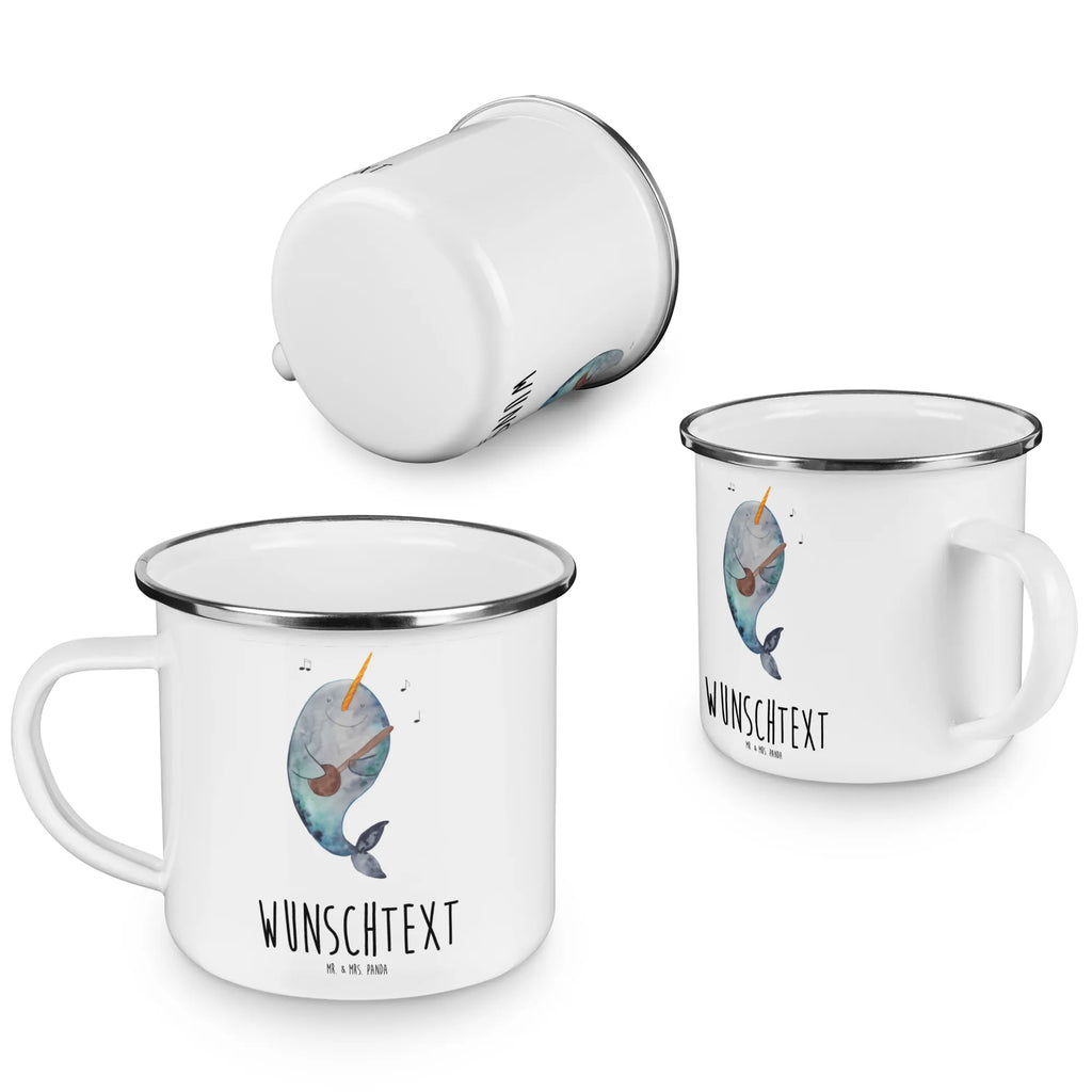 Personalisierte Emaille Tasse Narwal Gitarre Emaille Tasse personalisiert, Emaille Tasse mit Namen, Campingtasse personalisiert, Namenstasse, Campingtasse bedrucken, Campinggeschirr personalsisert, tasse mit namen, personalisierte tassen, personalisierte tasse, tasse selbst gestalten, tasse bedrucken, tassen bedrucken, Meerestiere, Meer, Urlaub, Narwal, Wal, Tanzen, Probleme, Problemlösung, Frust, Gespräche, Gitarre