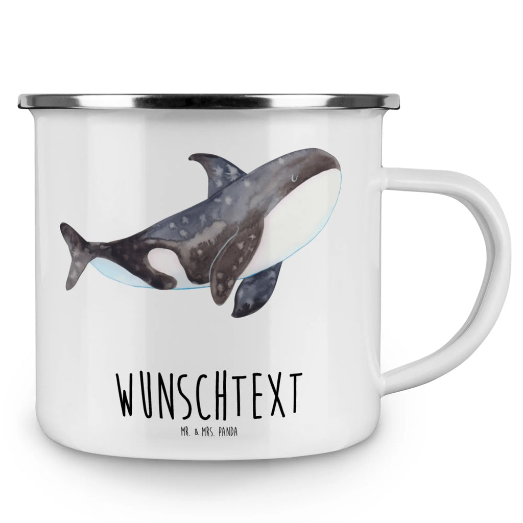 Personalisierte Emaille Tasse Orca Emaille Tasse personalisiert, Emaille Tasse mit Namen, Campingtasse personalisiert, Namenstasse, Campingtasse bedrucken, Campinggeschirr personalsisert, tasse mit namen, personalisierte tassen, personalisierte tasse, tasse selbst gestalten, tasse bedrucken, tassen bedrucken, Meerestiere, Meer, Urlaub, Orca, Orcas, Killerwal, Wal, Möglichkeiten, Büro, Arbeit, Motivation, Selbstliebe, Neustart, Startup