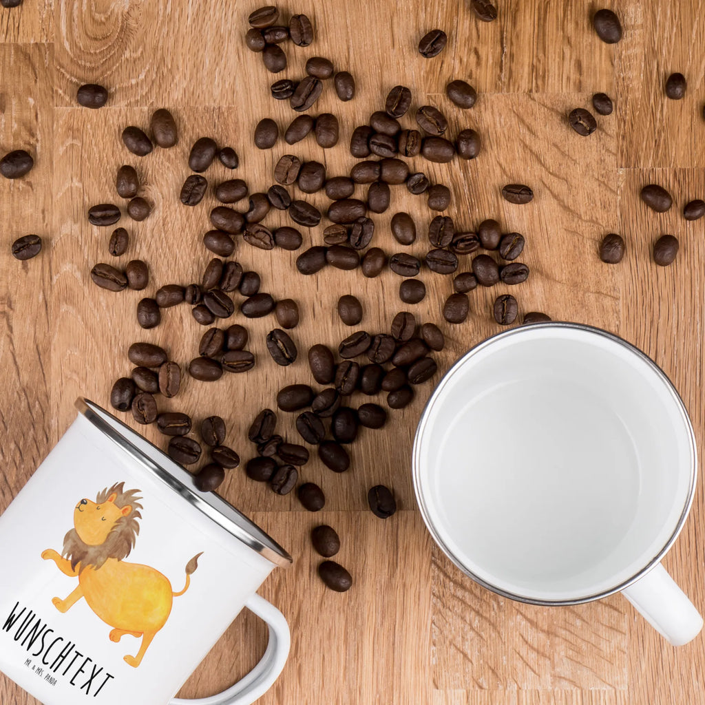 Personalisierte Emaille Tasse Sternzeichen Löwe Emaille Tasse personalisiert, Emaille Tasse mit Namen, Campingtasse personalisiert, Namenstasse, Campingtasse bedrucken, Campinggeschirr personalsisert, tasse mit namen, personalisierte tassen, personalisierte tasse, tasse selbst gestalten, tasse bedrucken, tassen bedrucken, Tierkreiszeichen, Sternzeichen, Horoskop, Astrologie, Aszendent, Löwe Geschenk, Löwe Sternzeichen, Geschenk Juli, Geburtstag Juli, Geschenk August, Geburtstag August, König der Tiere